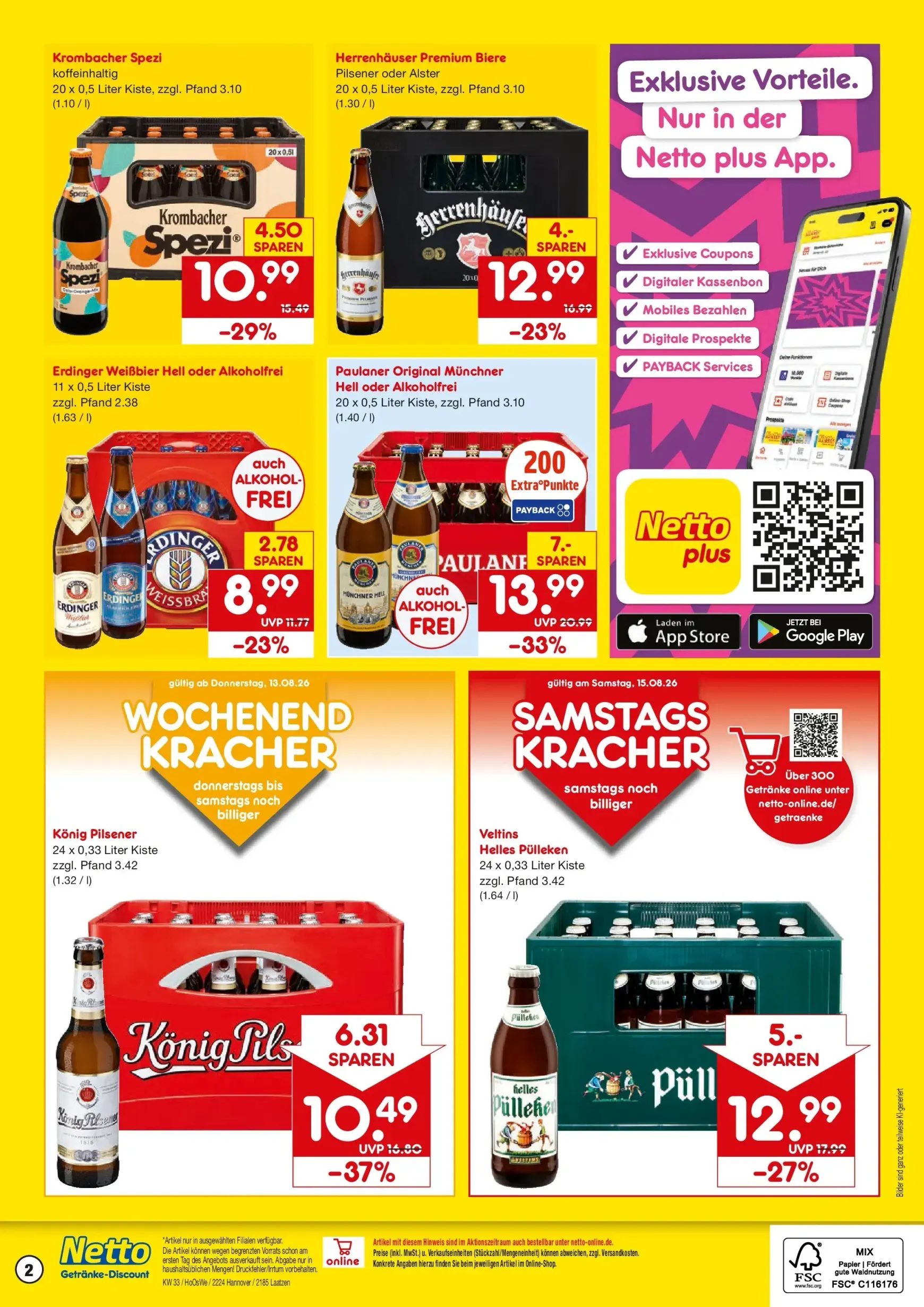 Netto Marken Discount - Hannover, Laatzen Prospekt nächste Woche – von Montag 10.08.2026 bis Samstag 15.08.2026 von 10. August bis 15. August 2026 - Prospekt seite 2