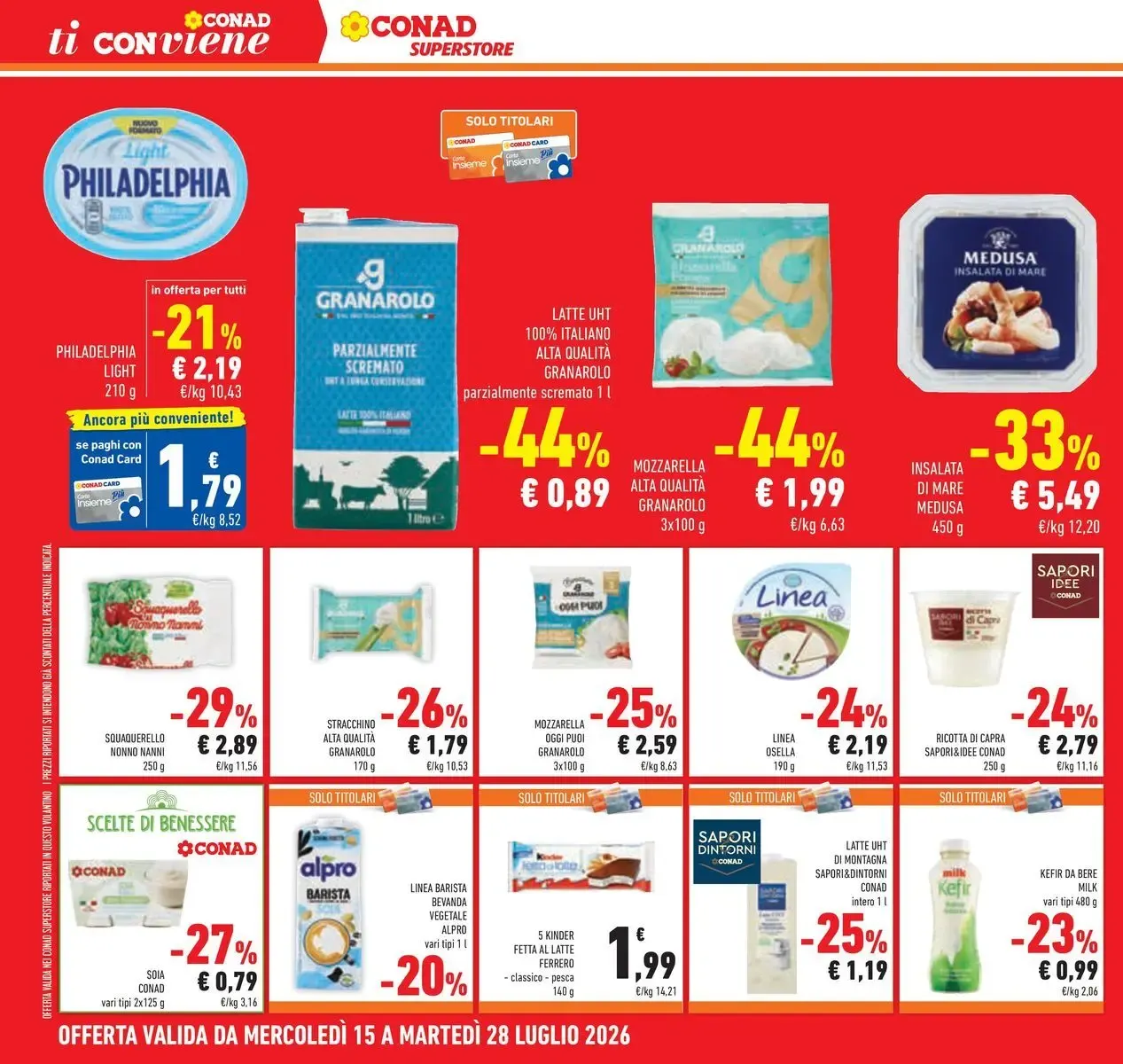 Conad Superstore: Pronti, Partenza Bis - Prendi 2, Paghi 1 da 15 luglio a 28 luglio di 2026 - Pagina del volantino 18