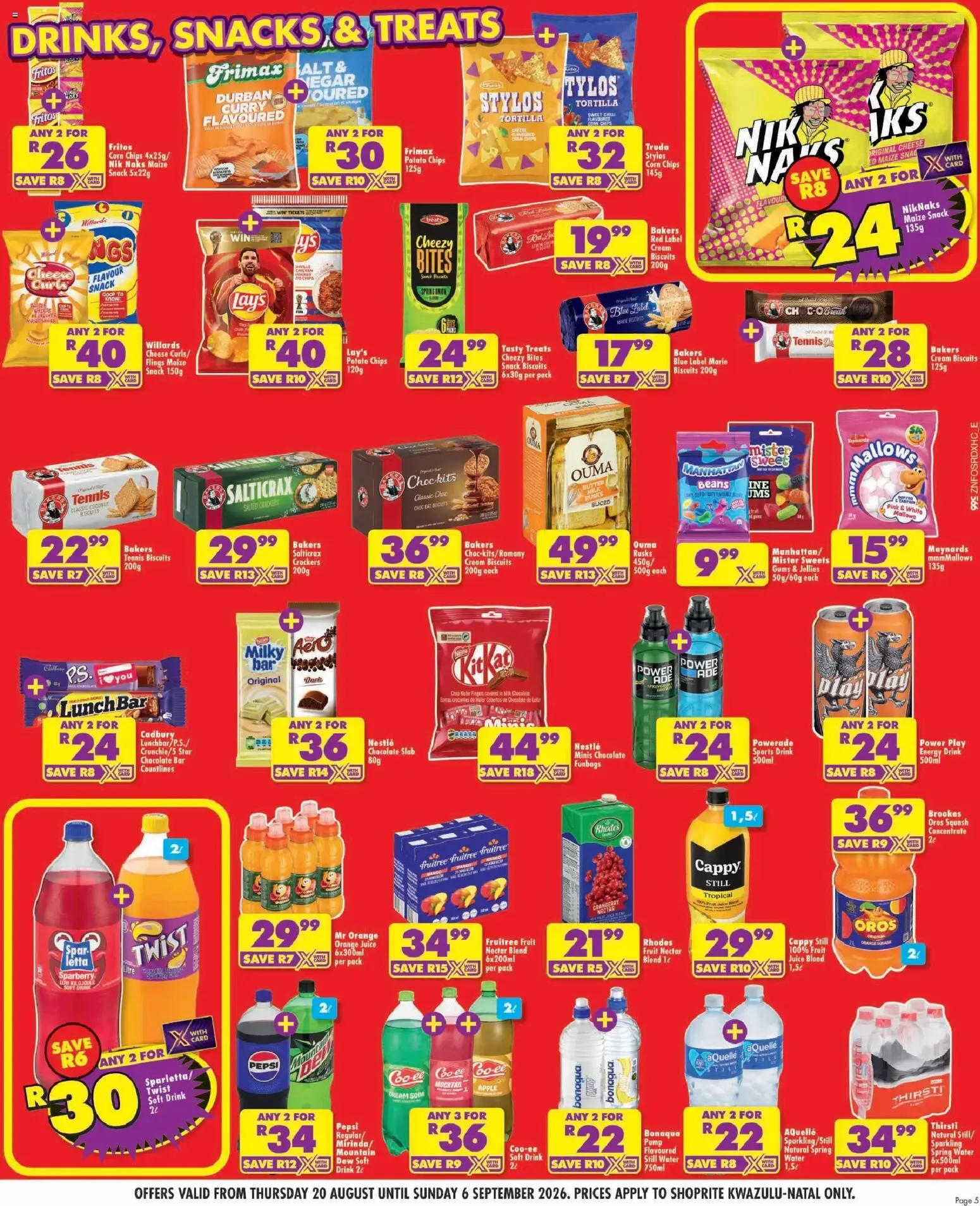 Shoprite: Major League Birthday Deals from 20 August to 6 September 2026 - Catalogue Page 5