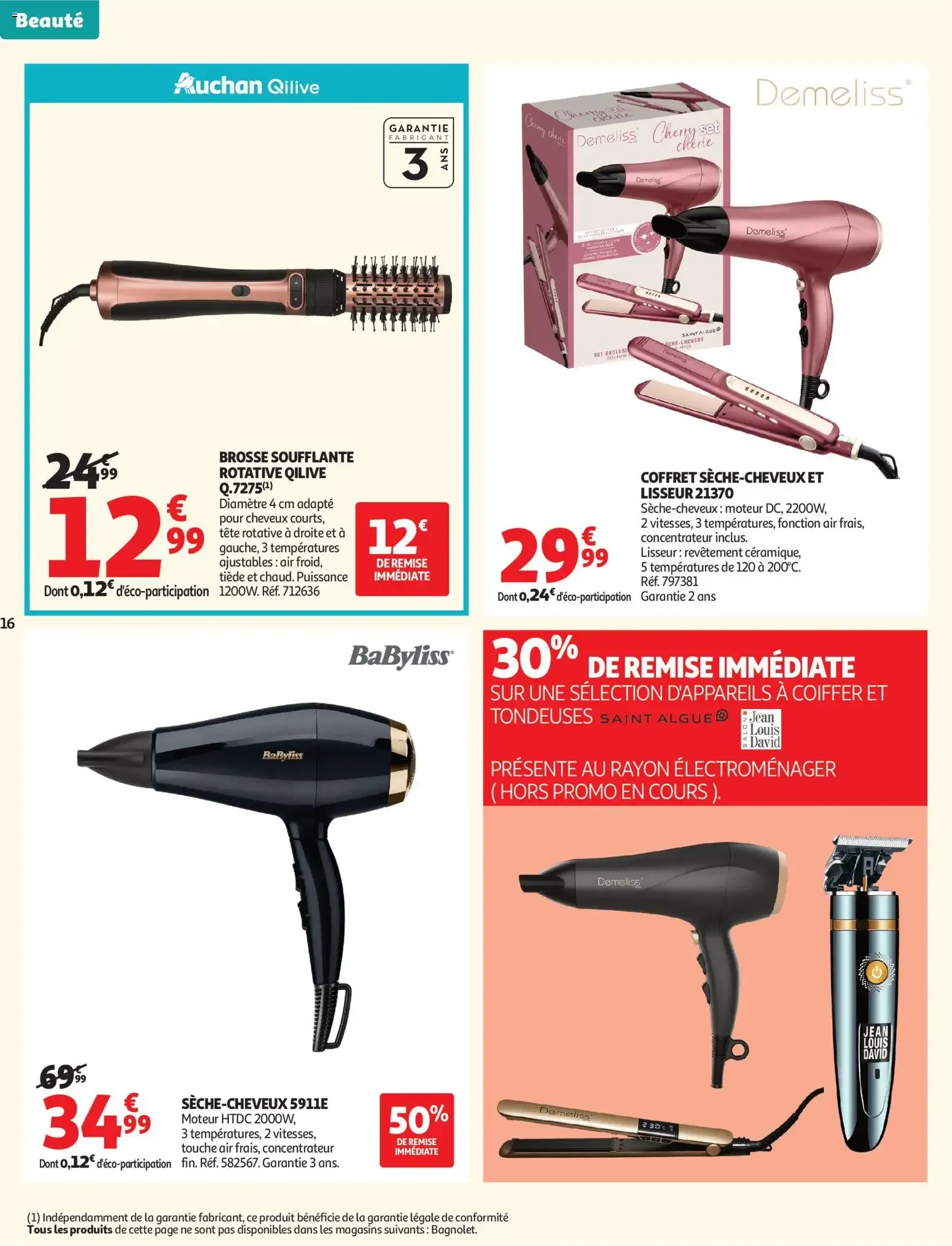 Auchan Beauté, Halles hypers à partir du 16/06/2026 - promo en ligne du 16 juin au 28 juin 2026 - Catalogue page 16
