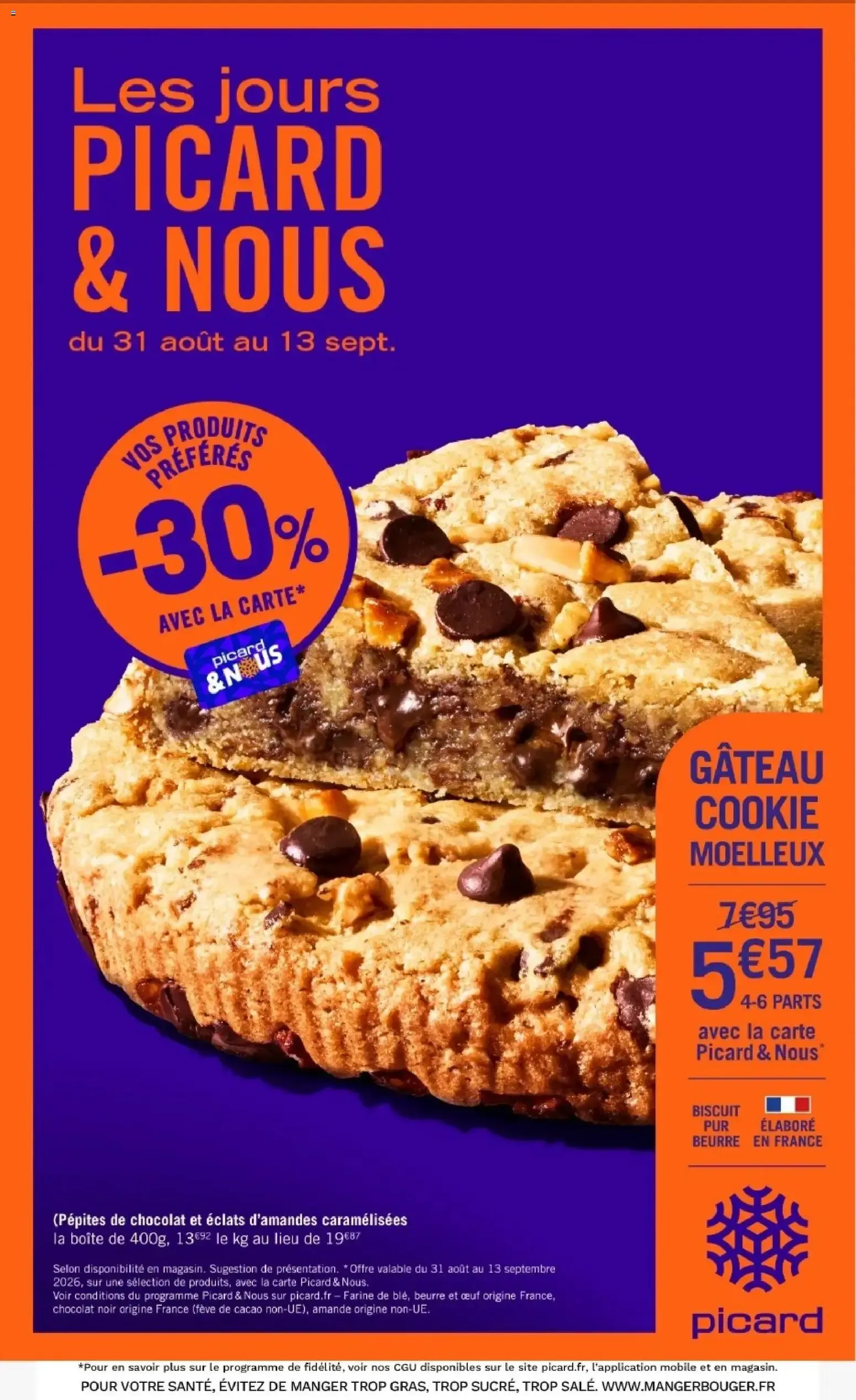 Les jours PICARD & NOUS du 31 août au 13 septembre 2026 - Catalogue page 1
