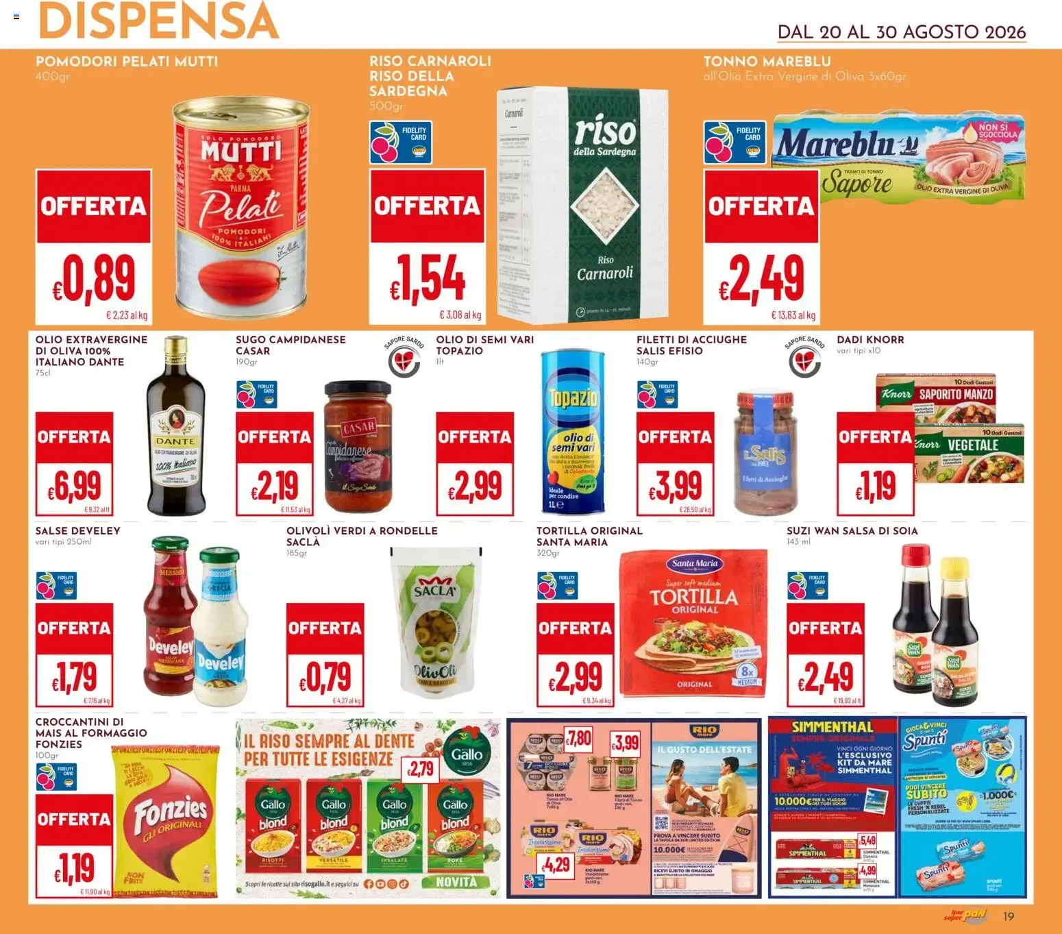 Iper Pan & Super Pan: Sconti 30%, 40%, 50% da 20 agosto a 30 agosto di 2026 - Pagina del volantino 19