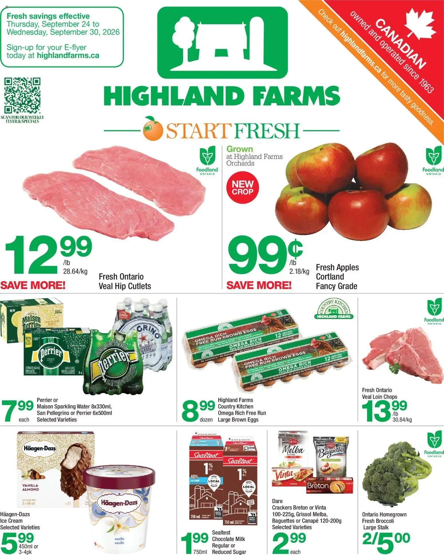 Highland Farms weekly flyer / circulaire from Sep 24, 2026 > weekly specials & deals from September 24 to September 30 2026 - flyer page 1