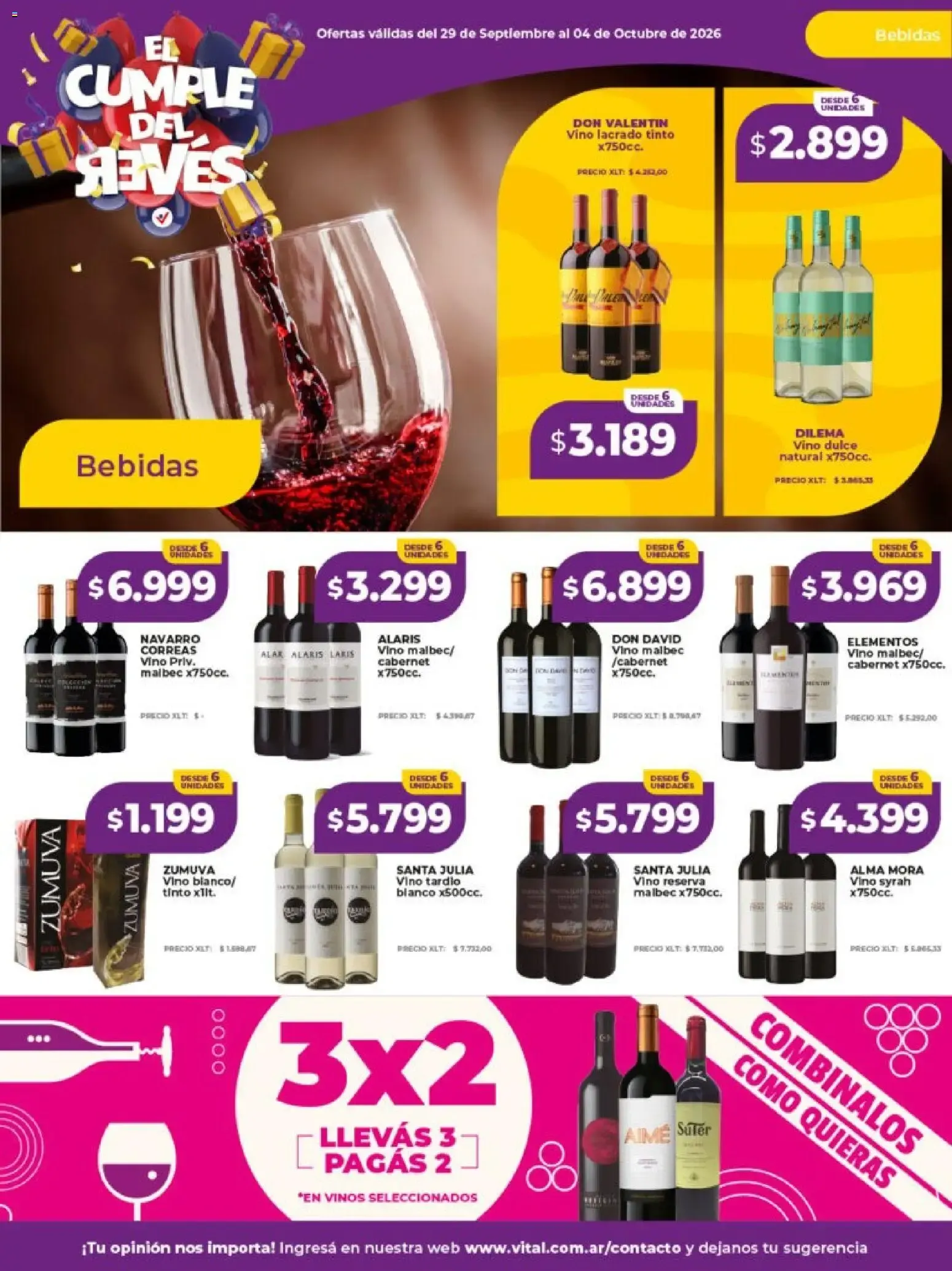 Ofertas de Vital - El Cumple del Revés 29 de septiembre al 4 de octubre 2026 - Página 14 del catálogo