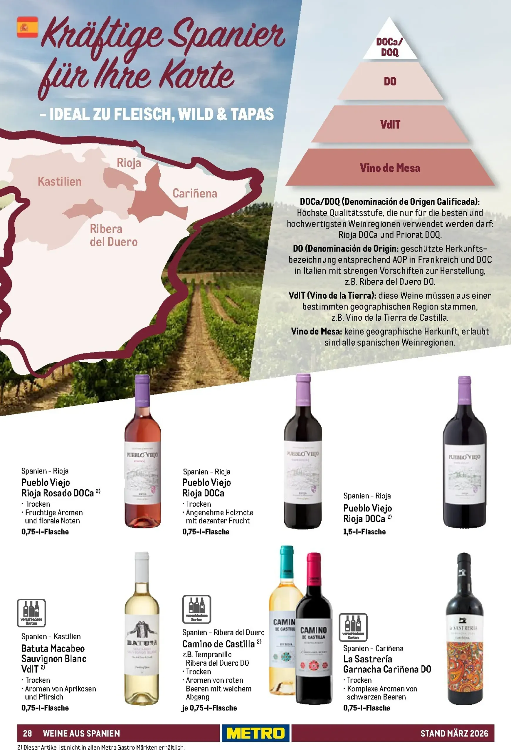 Sortimentskatalog Hauswein: Für jeden Anlass der passende Tropfen von 1. März bis 31. Dezember 2026 - Prospekt seite 28