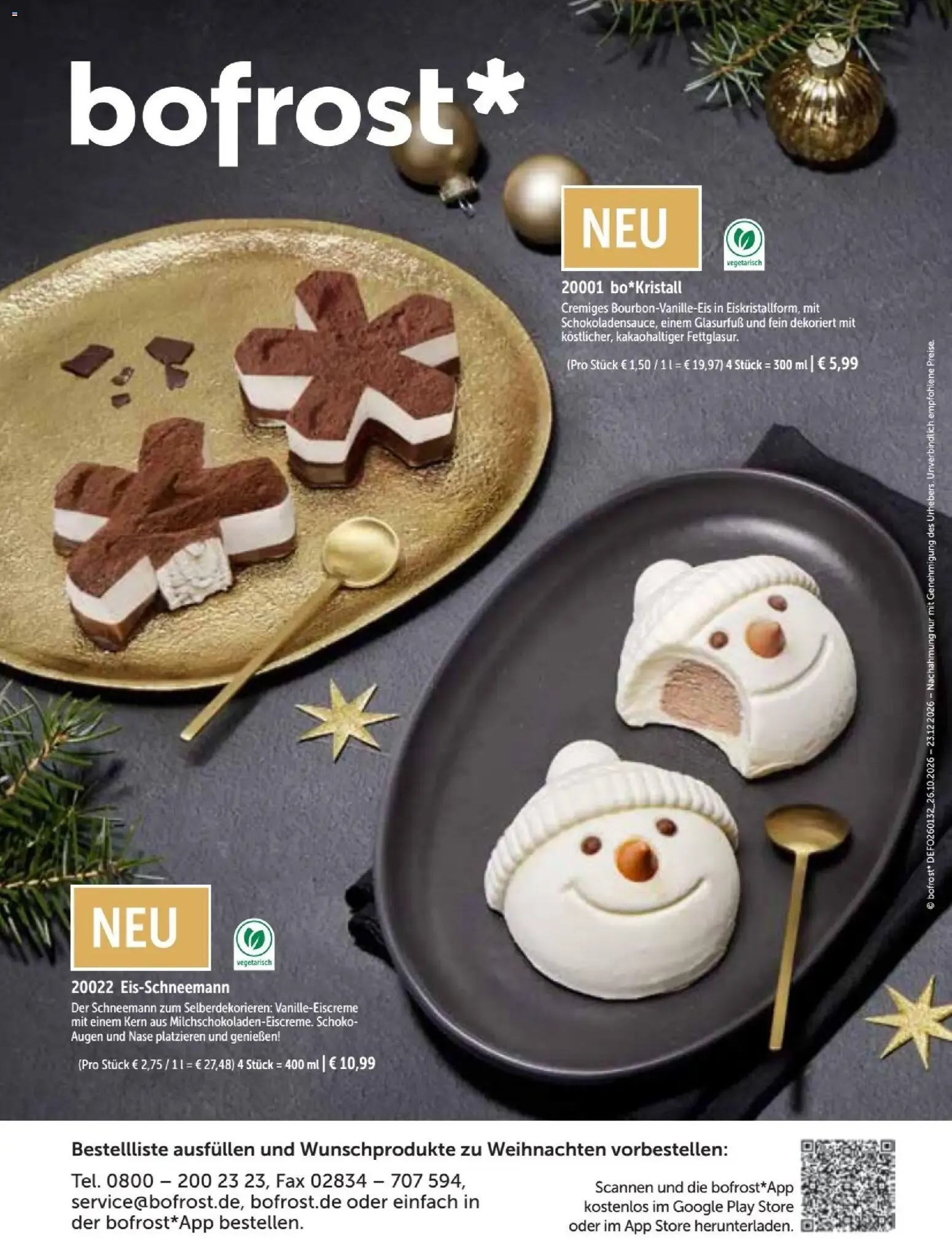 Bofrost Weihnachten von 26. Oktober bis 23. Dezember 2026 - Prospekt seite 23