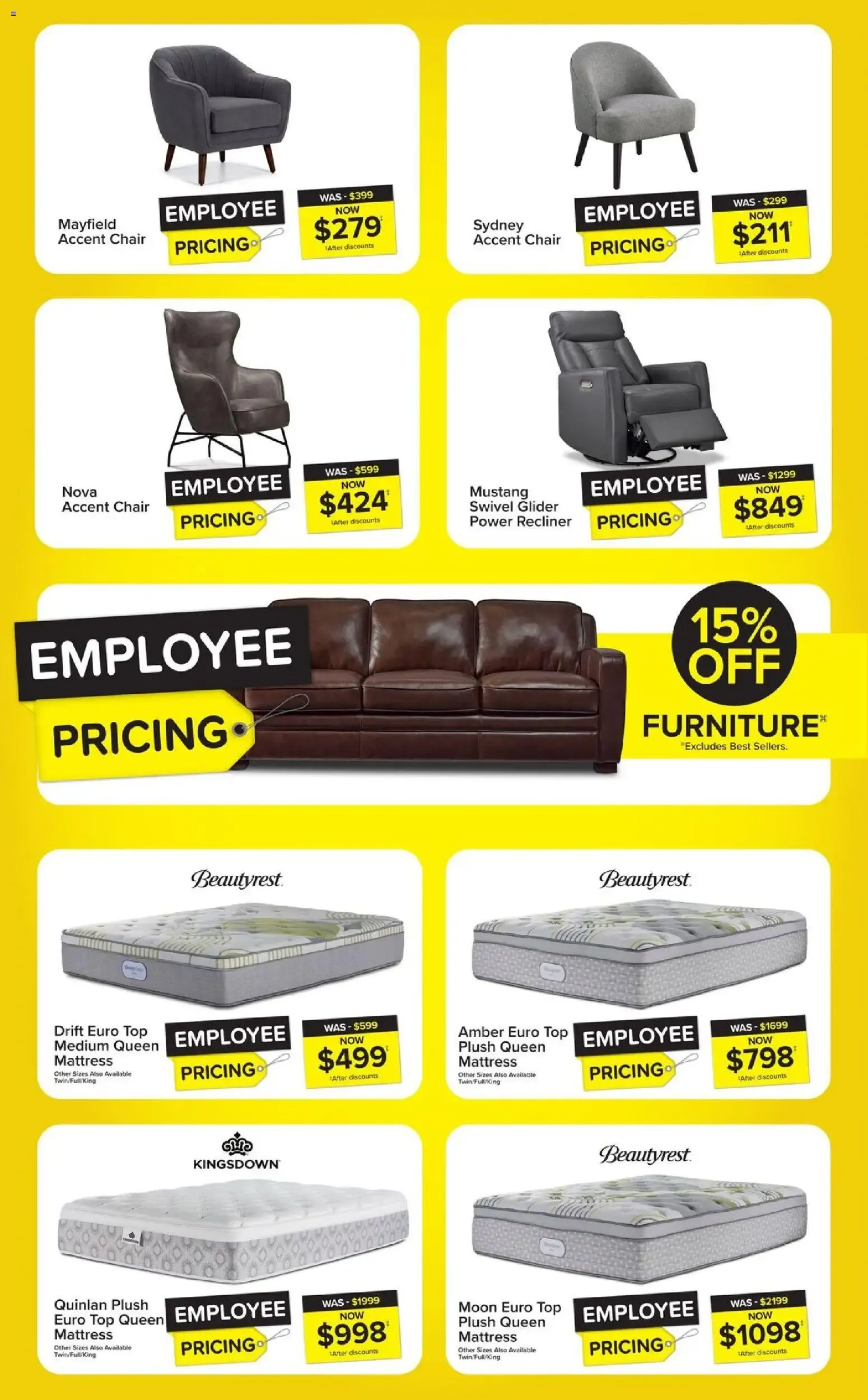 Leon's Employee Pricing Event from September 3 to September 9 2026 - flyer page 2