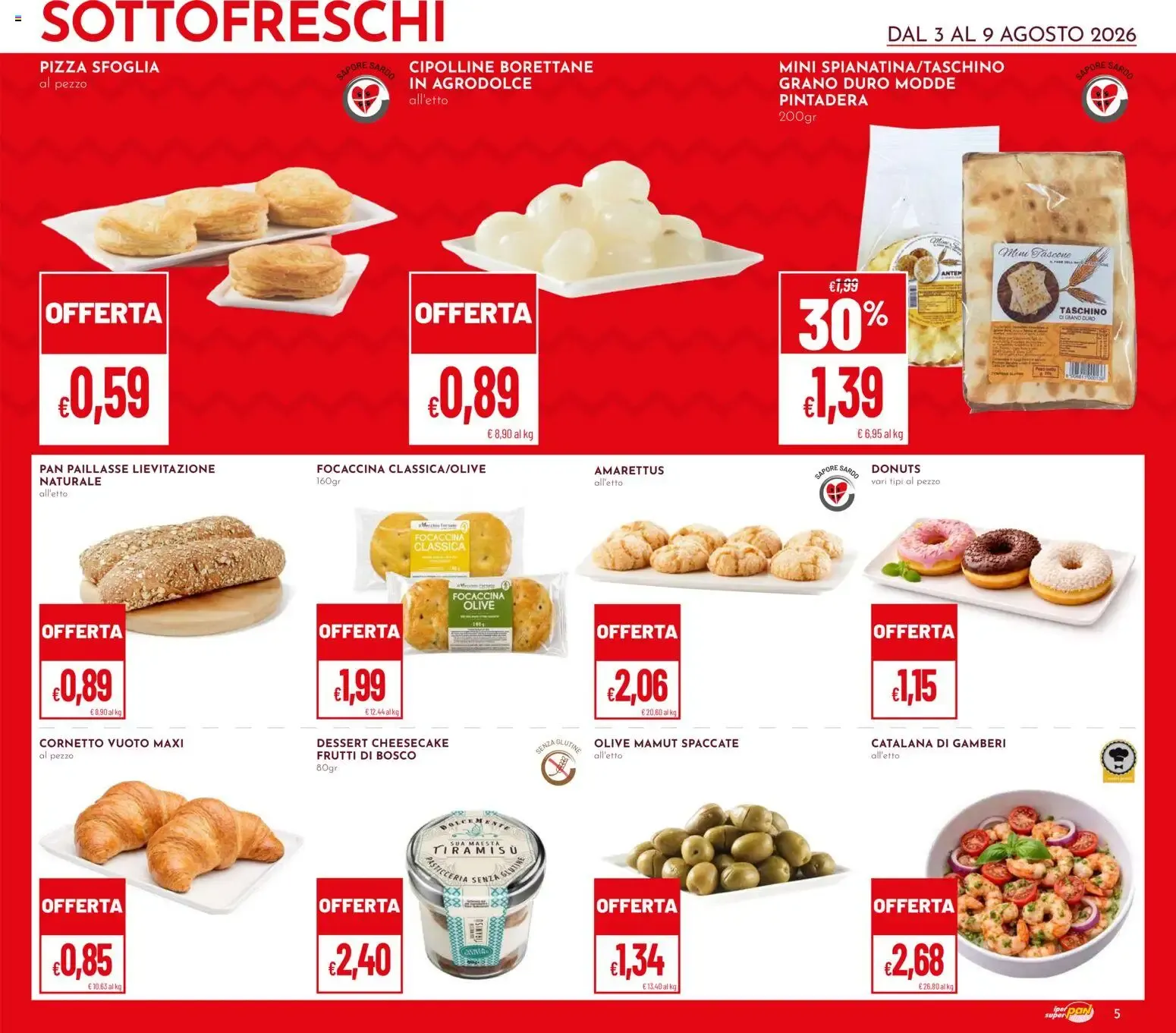 Nuovo Pan volantino dal 03/08/2026 > offerte anteprima 🛍️ da 3 agosto a 9 agosto di 2026 - Pagina del volantino 5