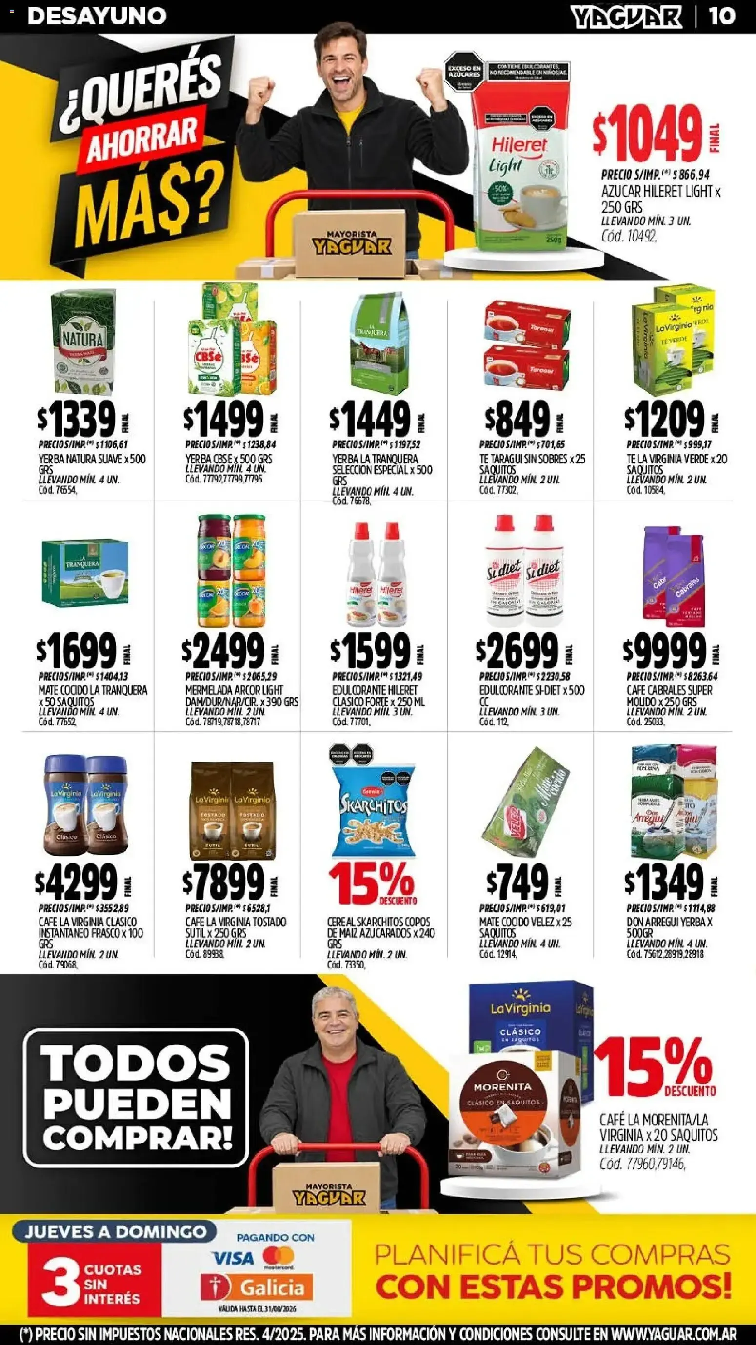 Ofertas de Yaguar - Oferta Semanal Córdoba del 24/08/2026 - 30/08/2026 24 de agosto al 30 de agosto 2026 - Página 10 del catálogo