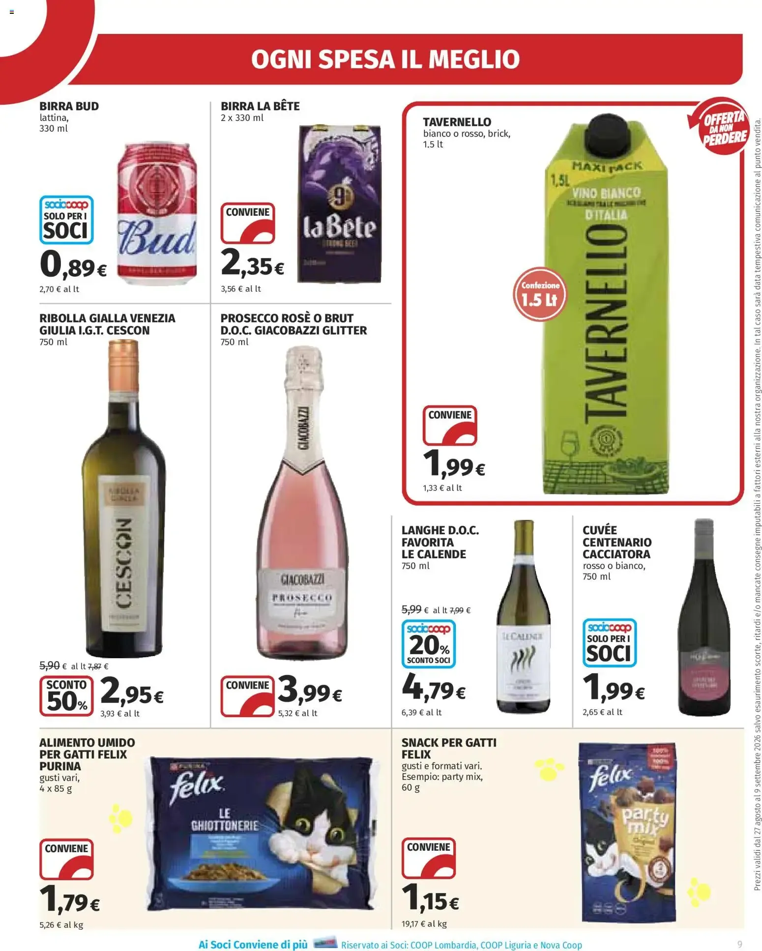 Volantino COOP Anteprima dal 27/08/2026 > NUOVO Promozioni da 27 agosto a 9 settembre di 2026 - Pagina del volantino 9