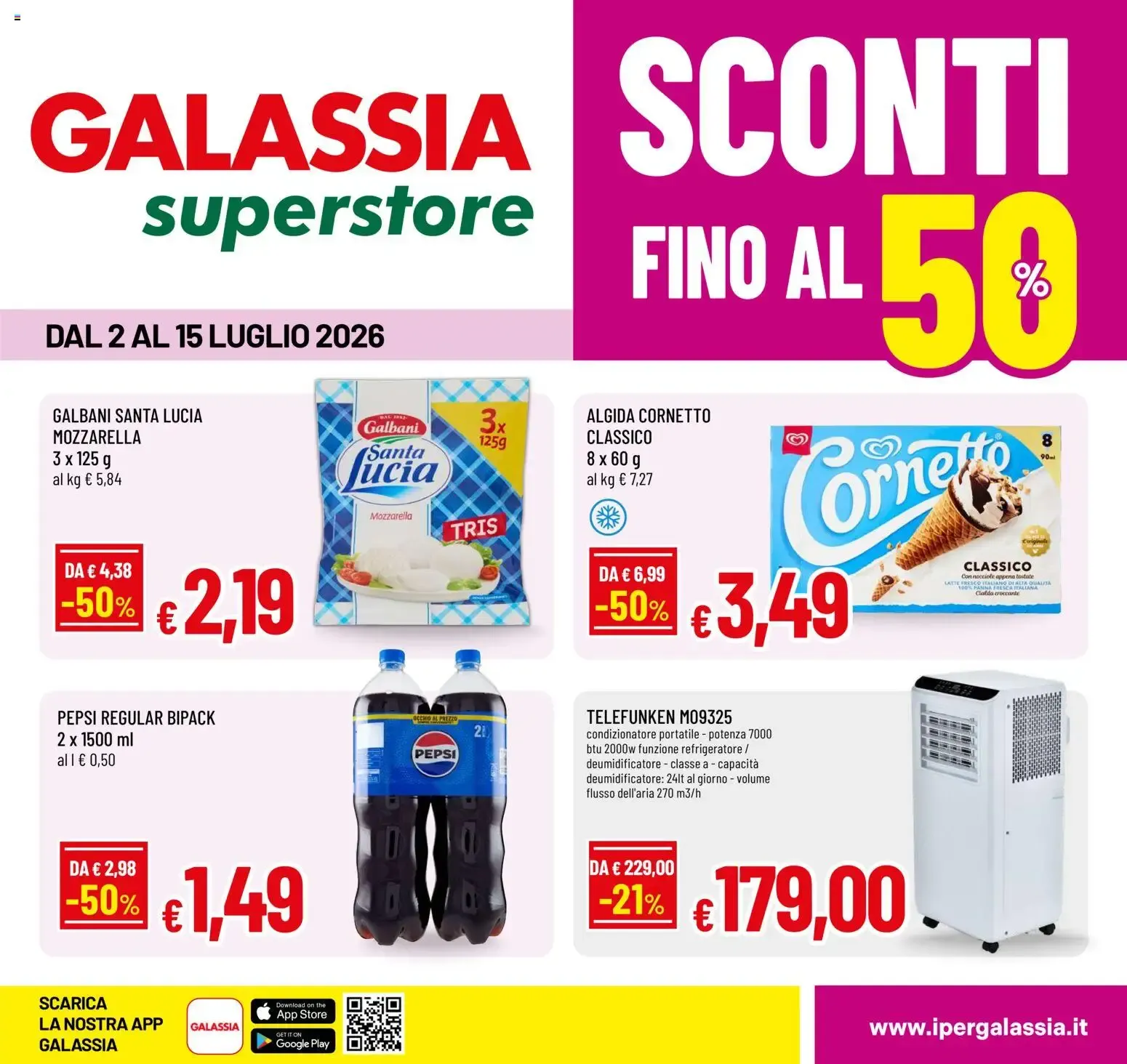 Nuovo Galassia volantino Superstore dal 02/07/2026 > offerte anteprima 🛍️ da 2 luglio a 15 luglio di 2026 - Pagina del volantino 1
