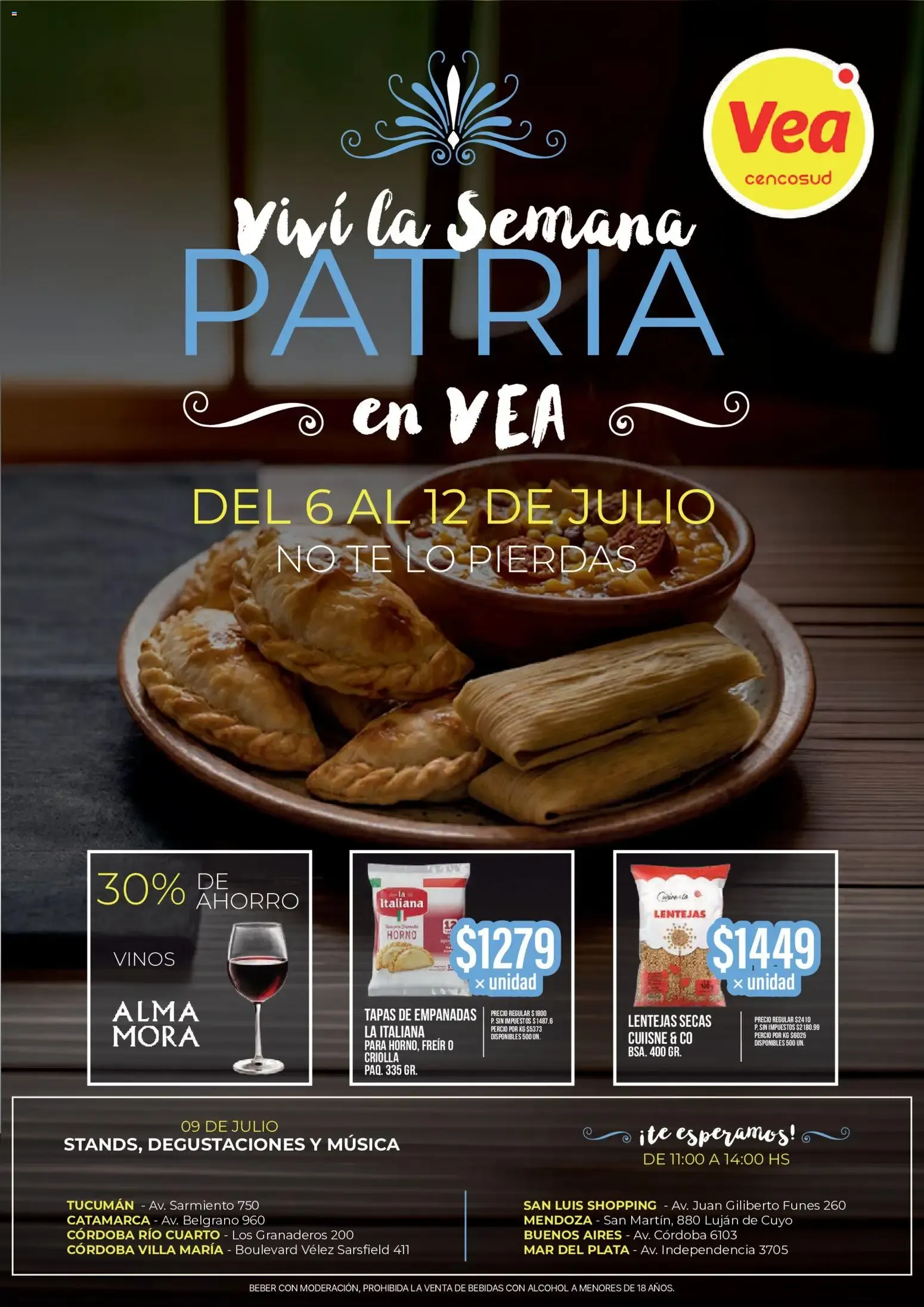 Ofertas de Vea - Viví la Semana Patria en Vea 6 de julio al 12 de julio 2026 - Página 1 del catálogo