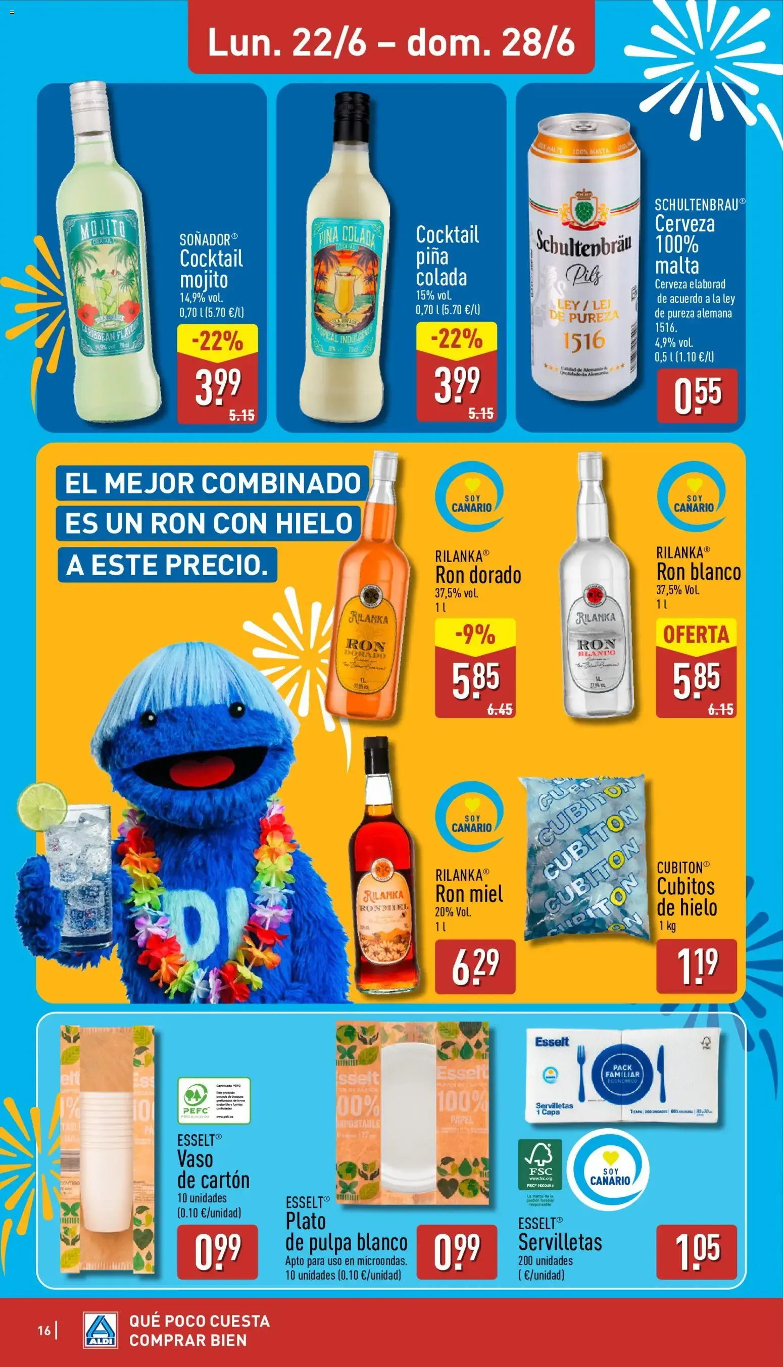 Catálogo de Aldi folleto Canarias del 22/06/2026 | Catálogo 22 de junio al 28 de junio 2026 - Página 16