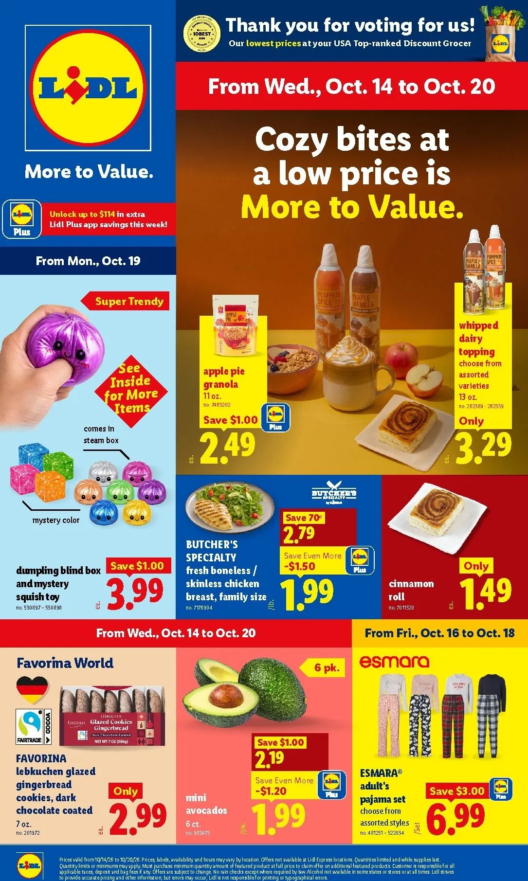 Current Lidl leaflet valid from Wednesday 10/14/2026 to Tuesday 10/20/2026