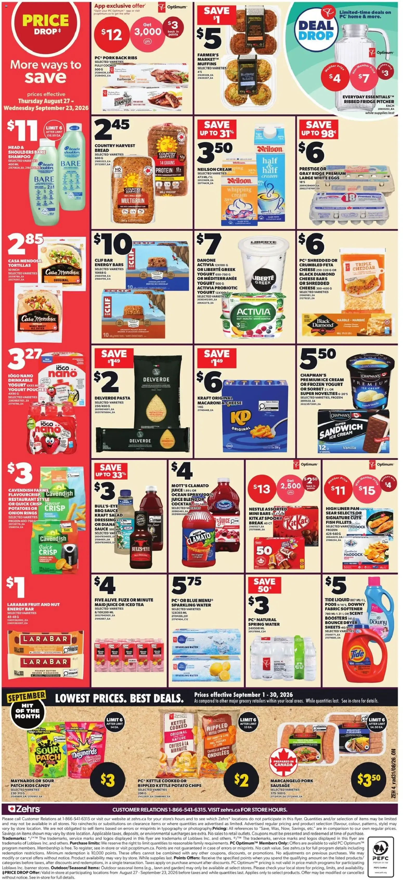 Zehrs weekly flyer / circulaire from Sep 3, 2026 > weekly specials & deals from September 3 to September 9 2026 - flyer page 2