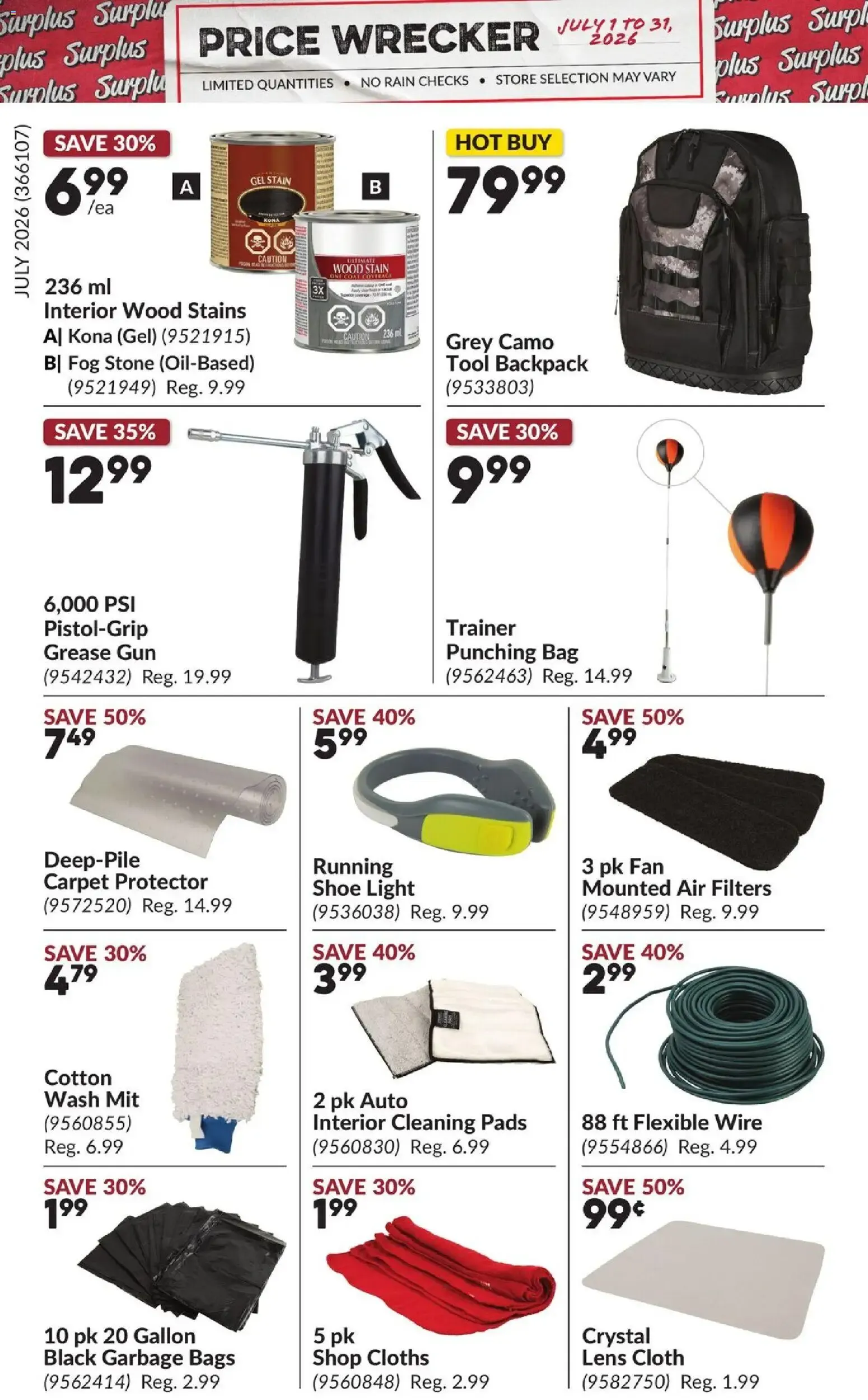 Princess Auto flyer - Price Wrecker from Jul 1, 2026 > weekly specials & deals from July 1 to July 31 2026 - flyer page 11