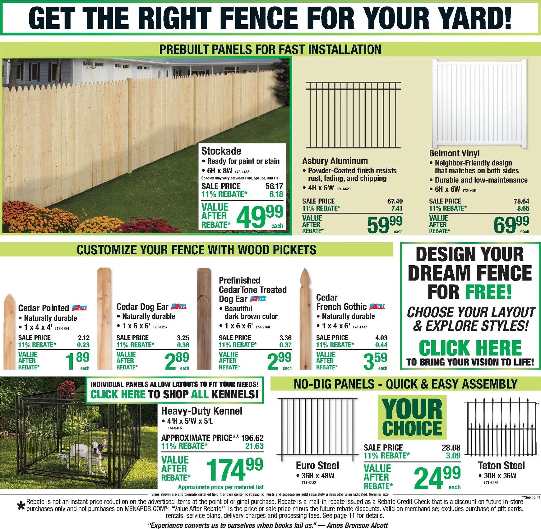 Weekly ad Menards - 11% Rebate on Everything! from October 8 to October 18 2026 - Page 16