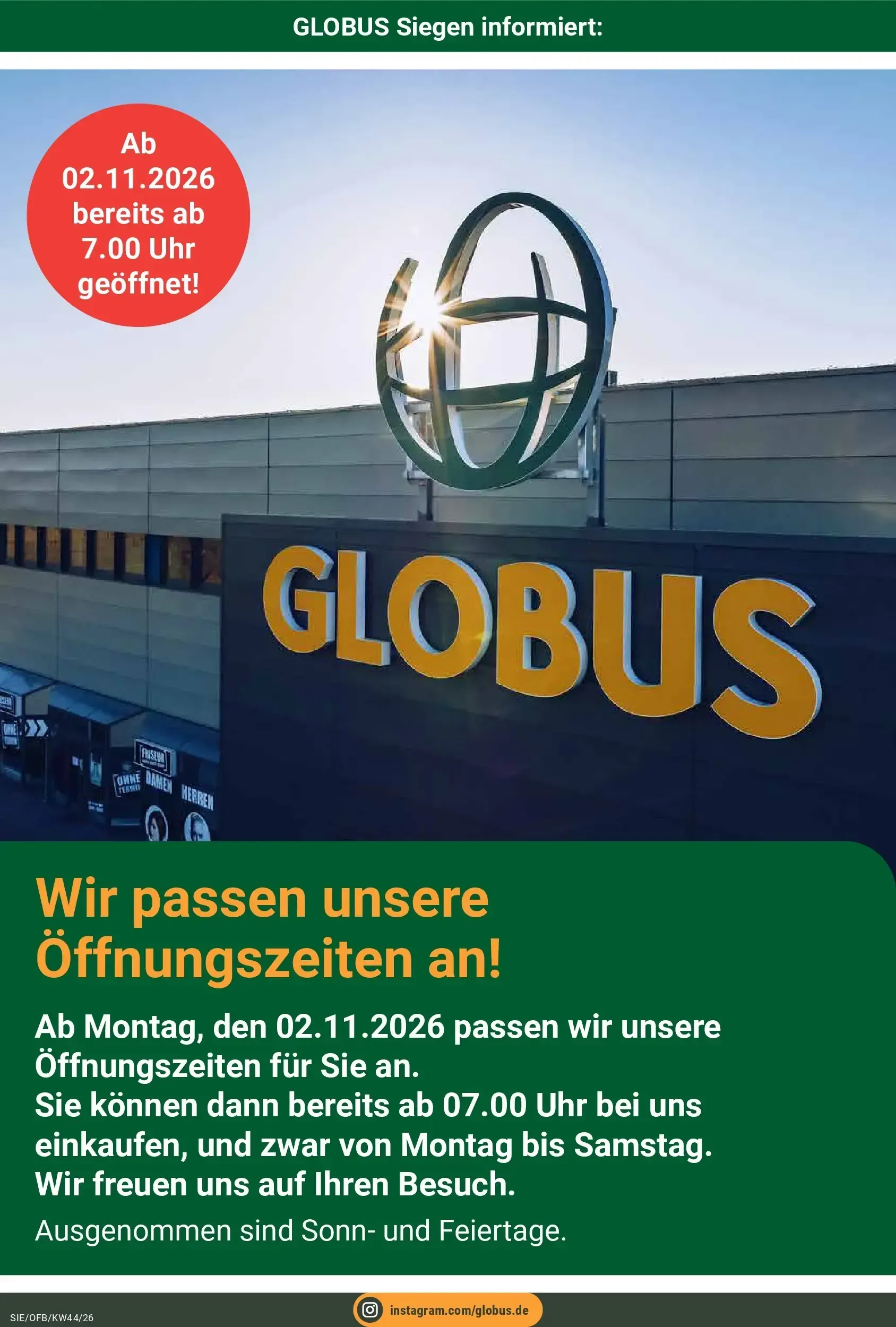 Globus - Siegen Prospekt – von Montag 26.10.2026 bis Samstag 31.10.2026 von 26. Oktober bis 31. Oktober 2026 - Prospekt seite 16