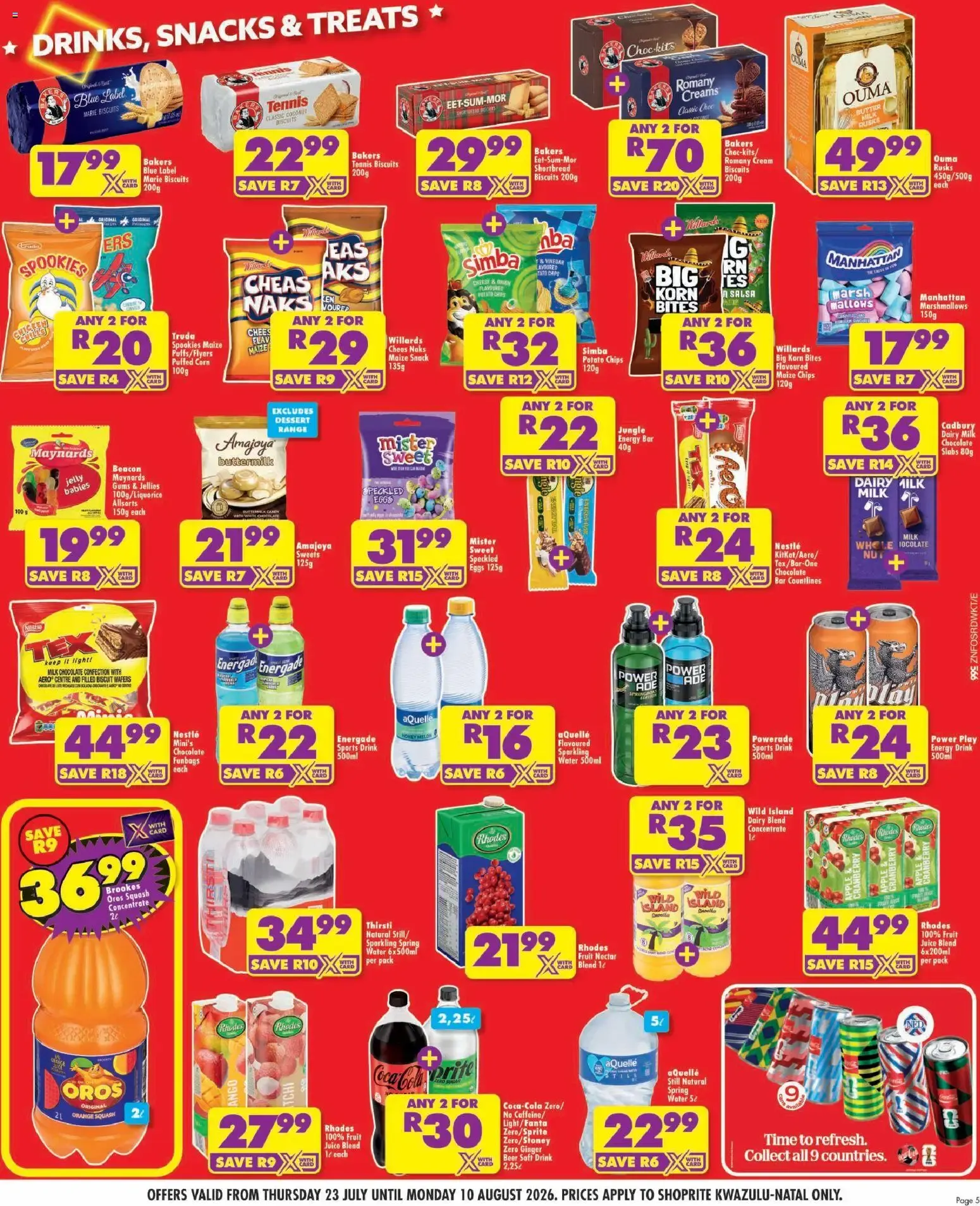 Shoprite: It's Our Major Low Price Birthday from 23 July to 10 August 2026 - Catalogue Page 5