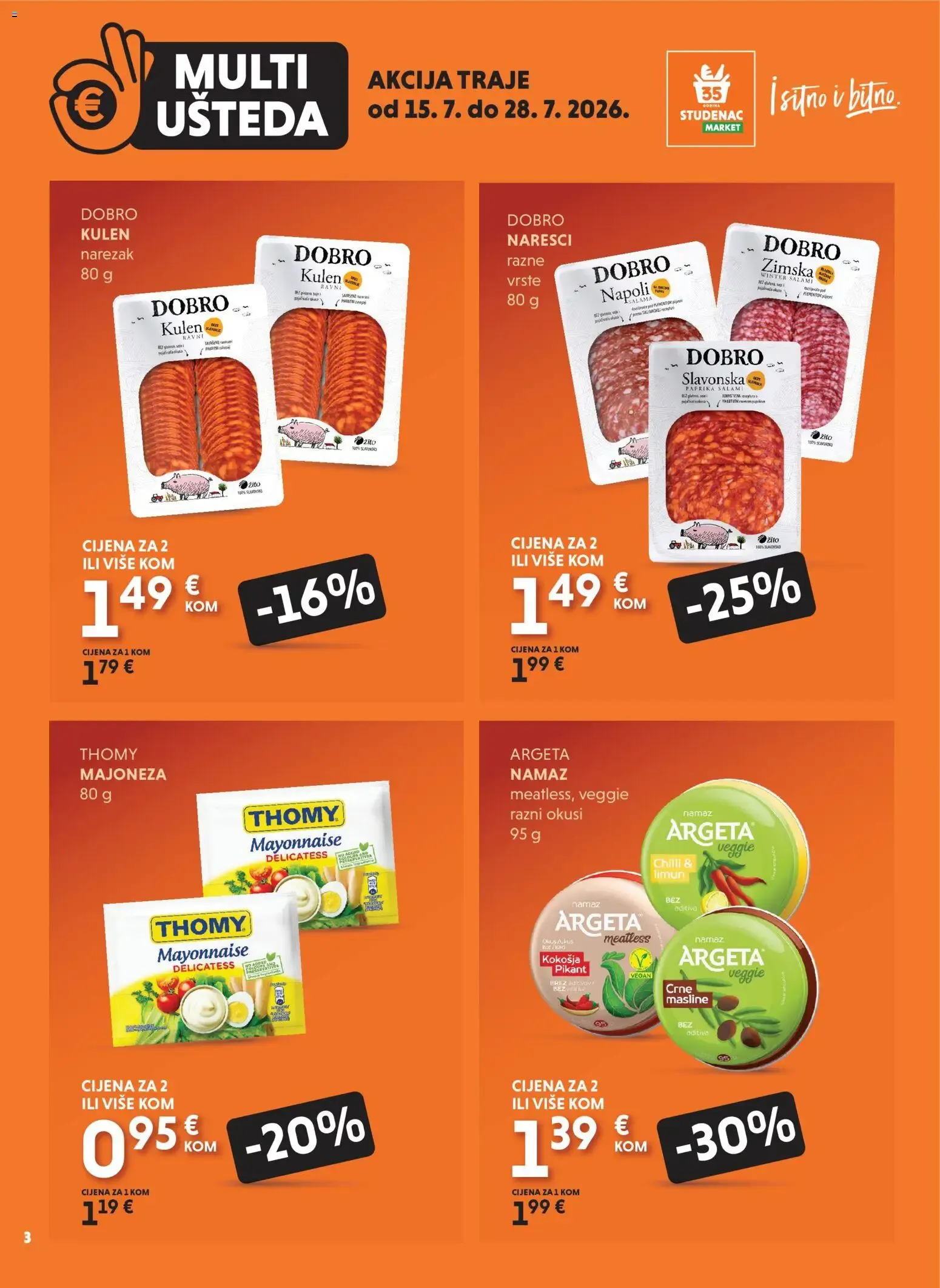 Katalog Multi Ušteda od 15. srpnja do 28. srpnja 2026. - Pregled Stranica 3