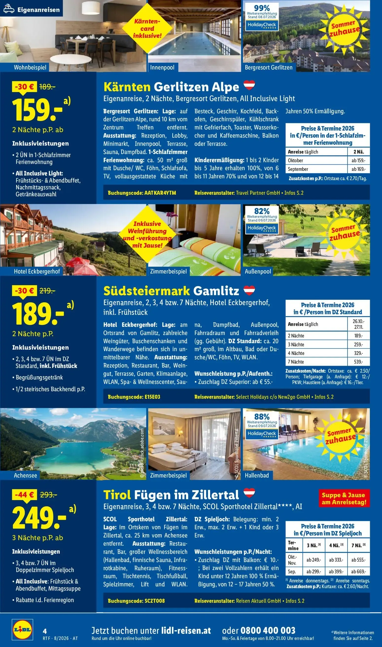 Urlaub in der Heimat buchen lohnt sich. von 12. August bis 15. September 2026 - Flugblätt seite 4