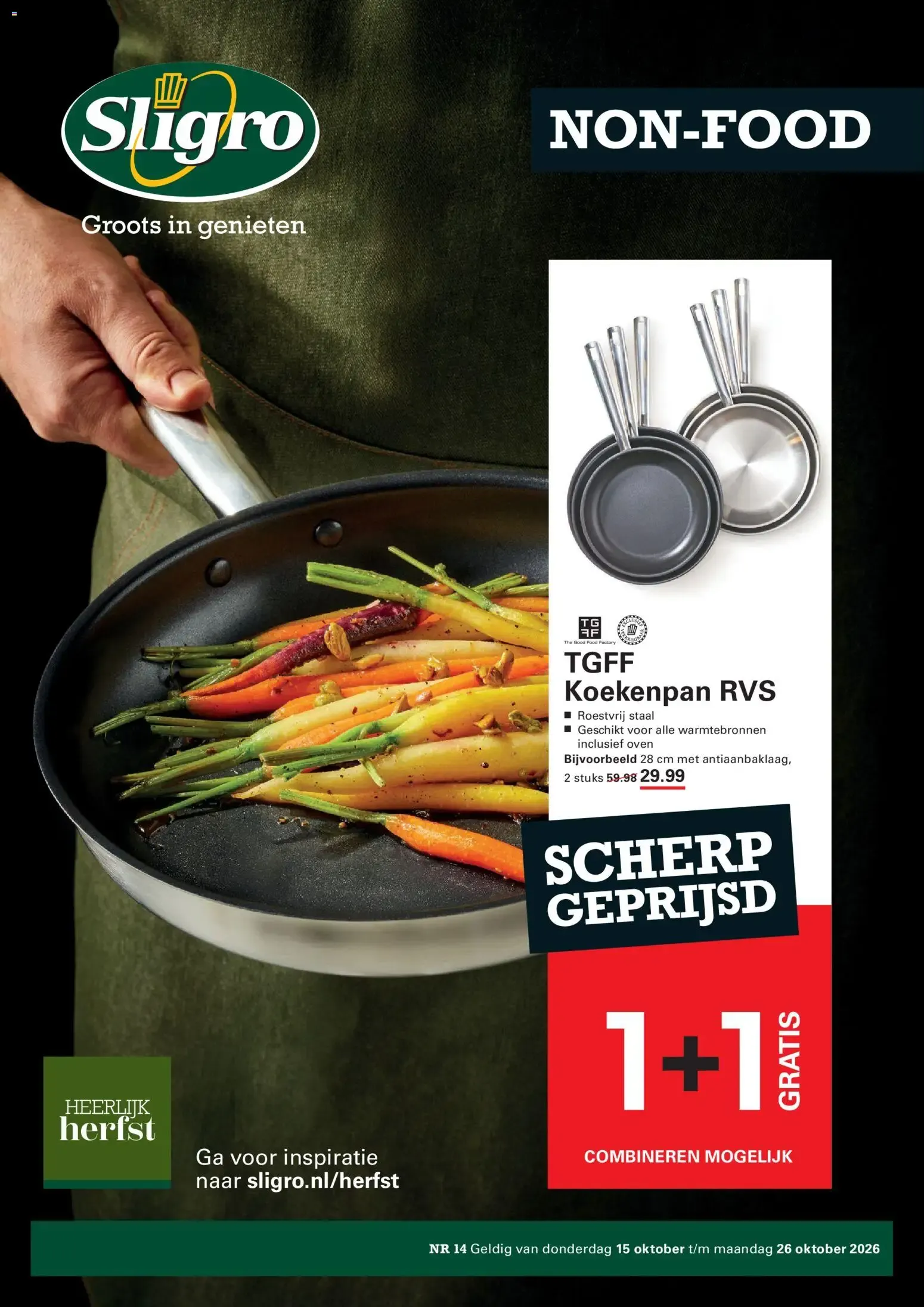 Sligro NON-FOOD van 15 oktober tot 26 oktober 2026 - Folder pagina 1
