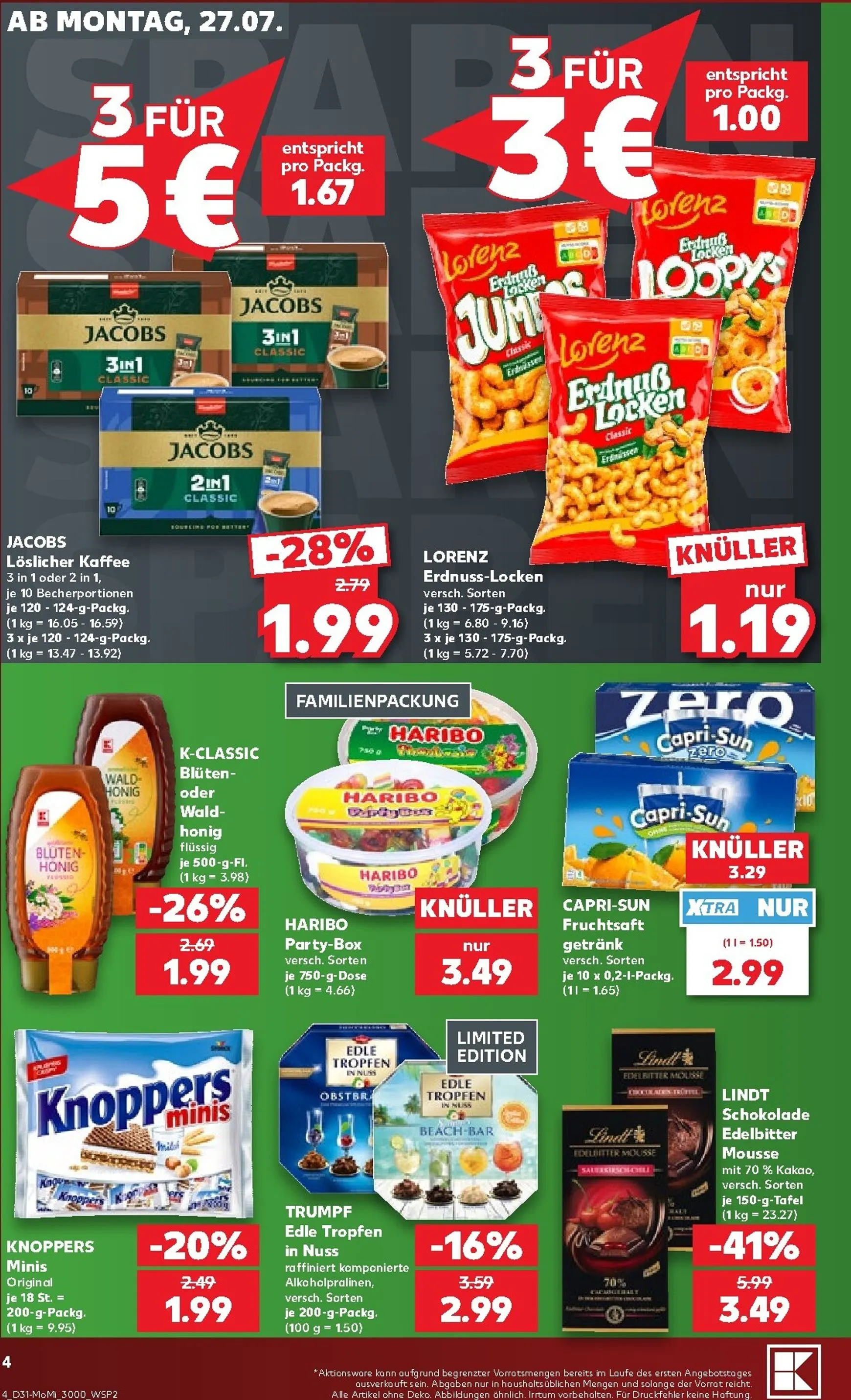Kaufland: Richtig Sparen zum Wochenstart von 27. Juli bis 29. Juli 2026 - Prospekt seite 4