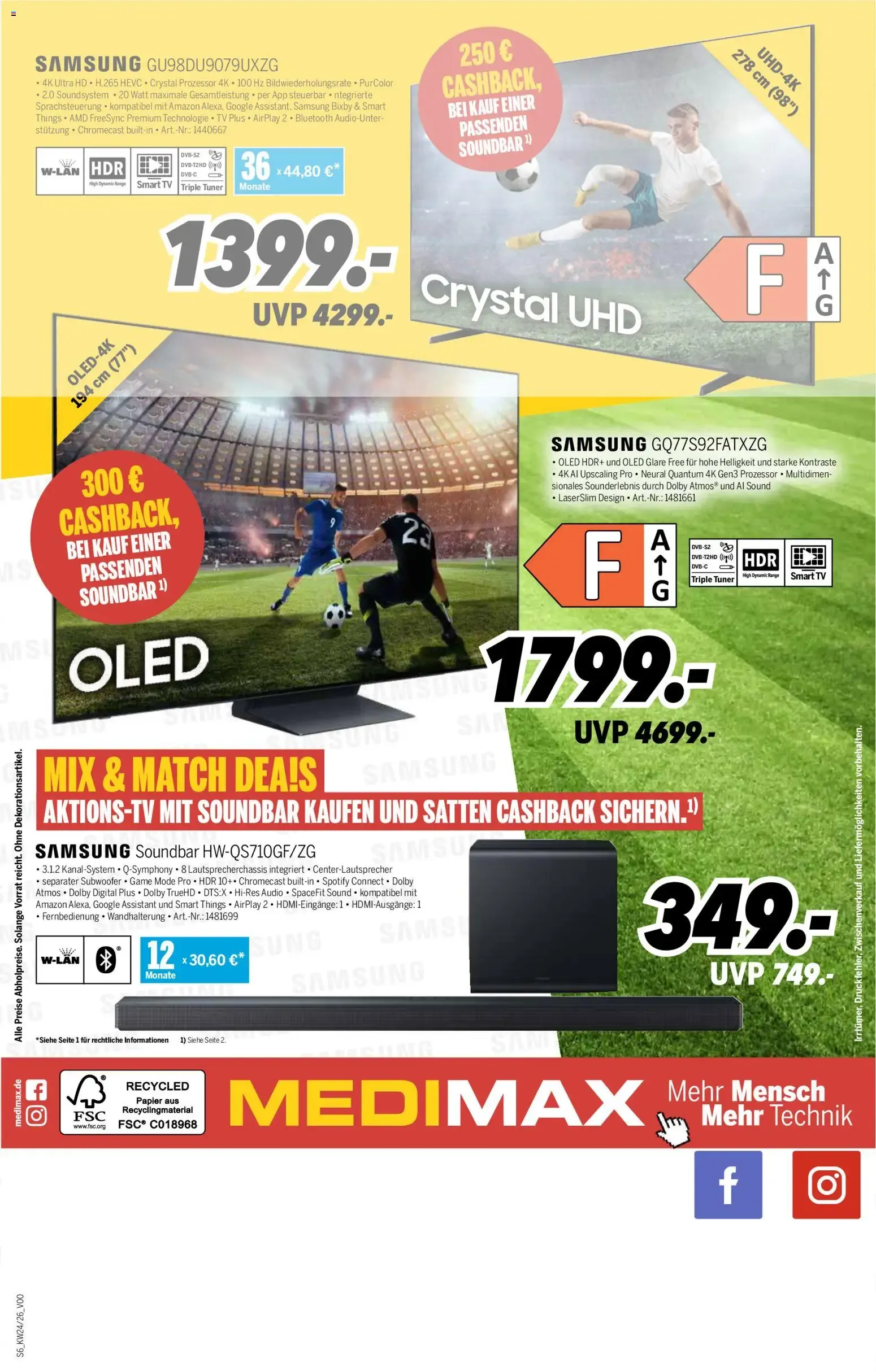 Medimax: Wohnzimmer Meisterschaft - Team Familienkino mit Samsung von 6. Juni bis 12. Juni 2026 - Prospekt seite 6