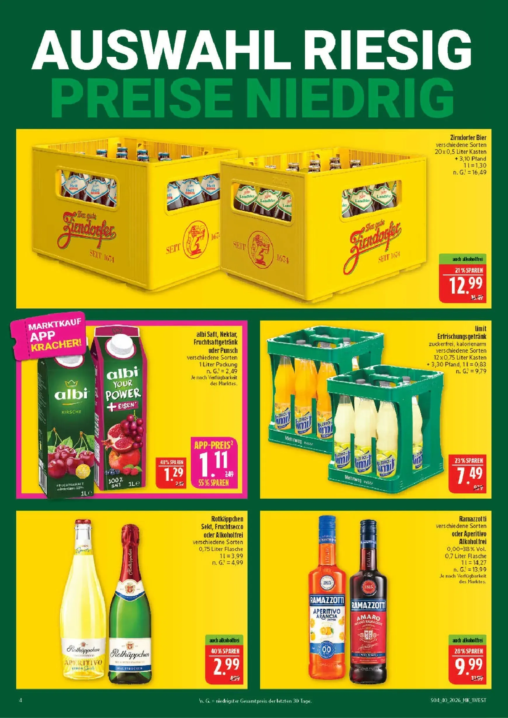 Marktkauf Prospekt nächste Woche – von Montag 28.09.2026 bis Freitag 02.10.2026 von 28. September bis 2. Oktober 2026 - Prospekt seite 4