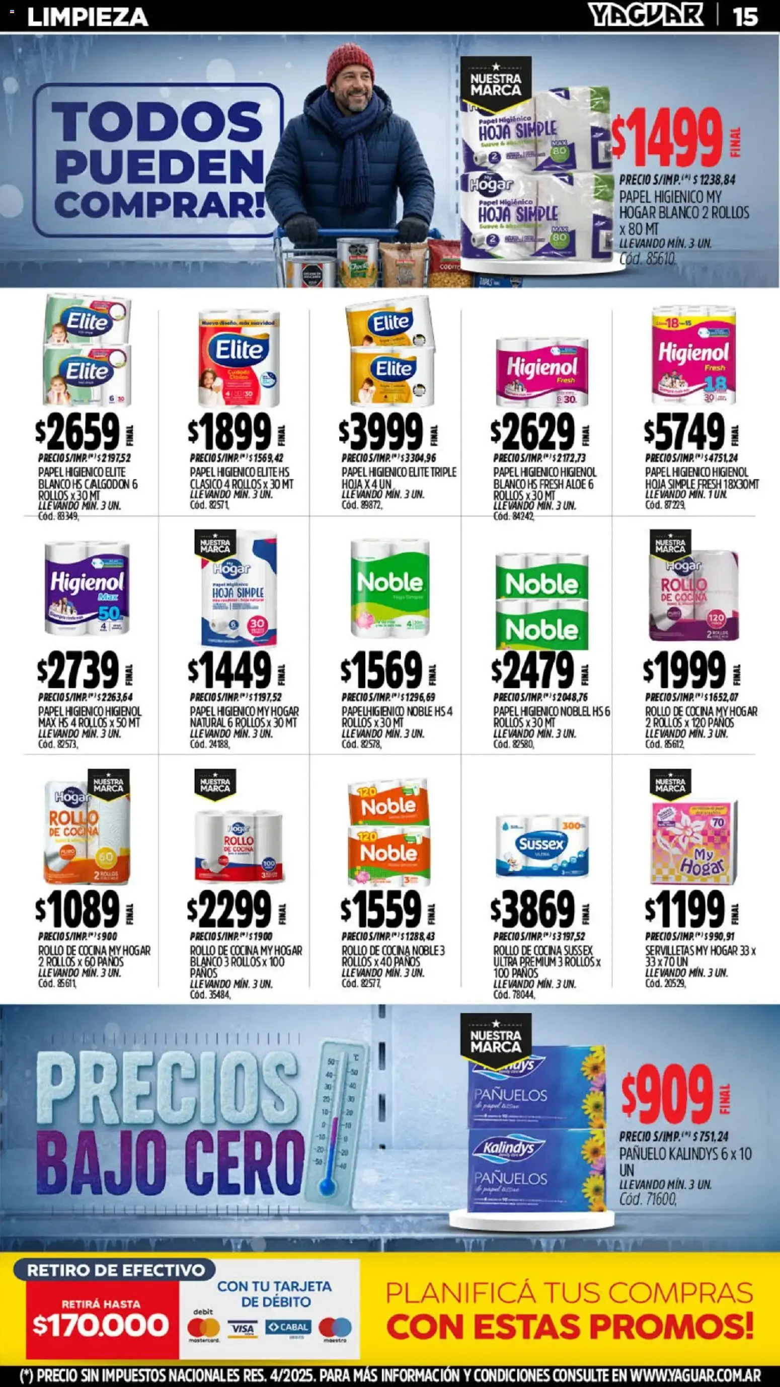 Ofertas de Mayorista Yaguar Precios Bajo Cero 20 de julio al 26 de julio 2026 - Página 15 del catálogo