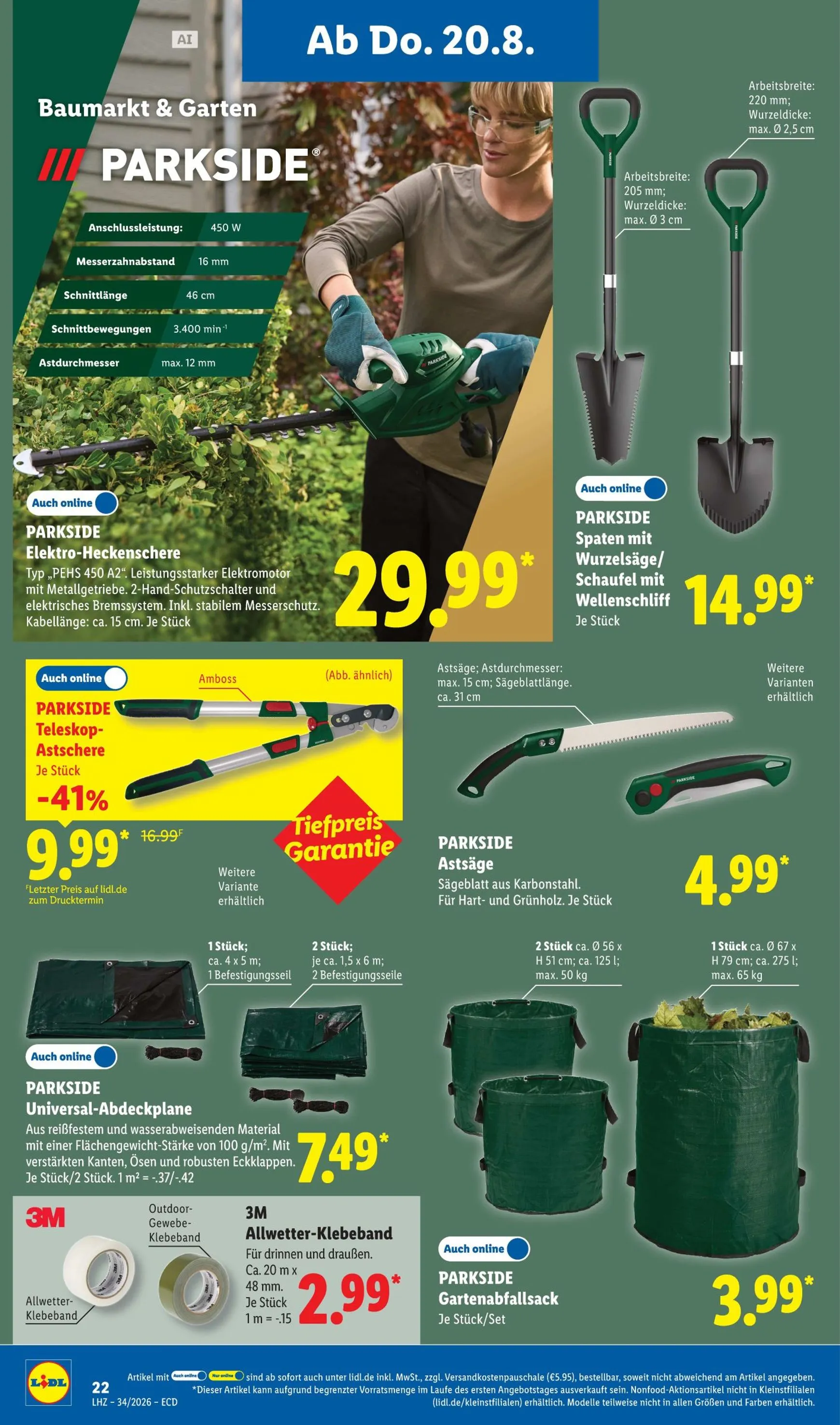 Lidl - Angebot der Woche von 17. August bis 22. August 2026 - Prospekt seite 20
