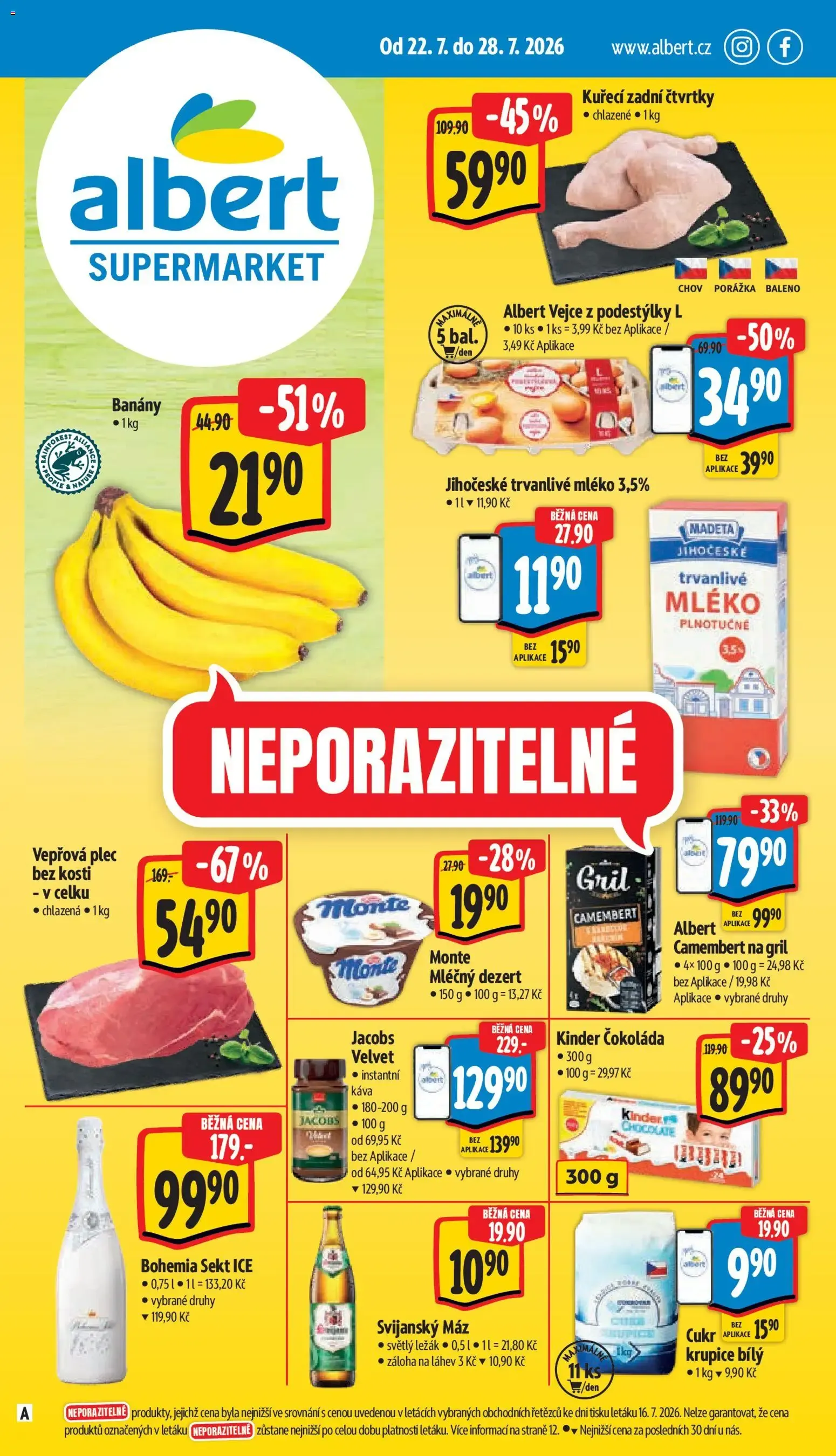 Albert leták - Supermarket od 22.07.2026 - Akční leták