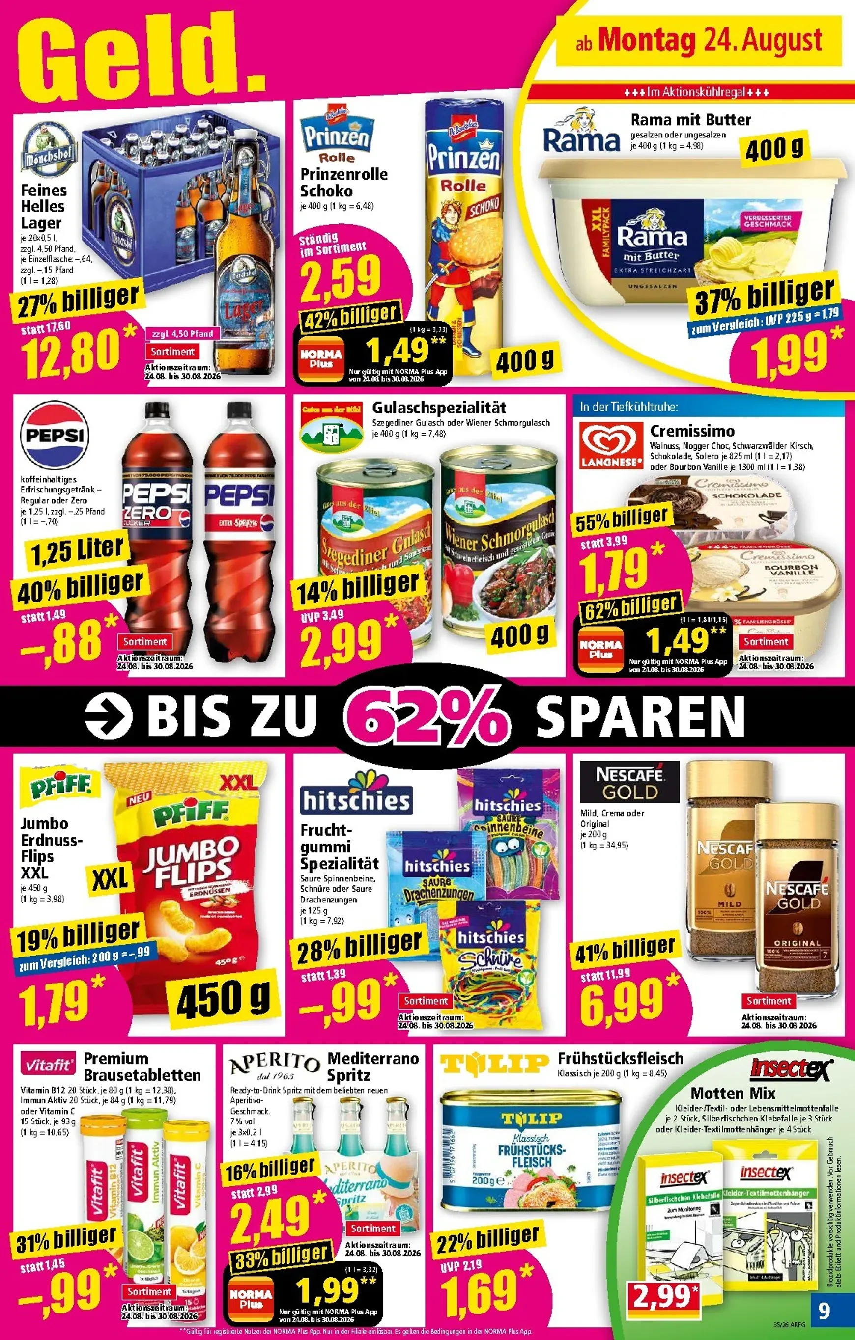 Norma Prospekt – von Montag 24.08.2026 bis Samstag 29.08.2026 von 24. August bis 29. August 2026 - Prospekt seite 9