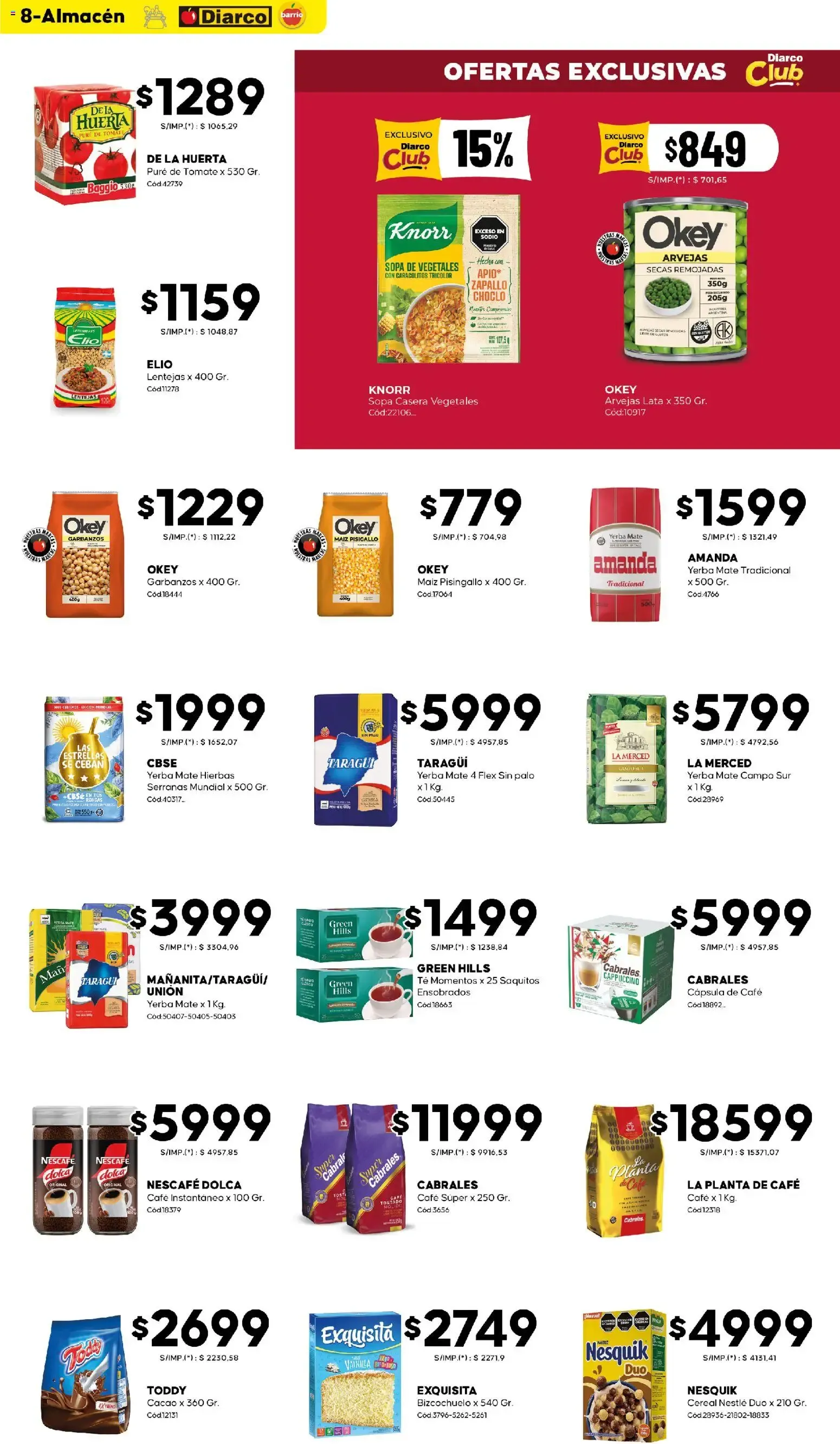 Ofertas de Diarco - Ofertas Diarco Barrio del 27/07/2026 - 31/07/2026 27 de julio al 31 de julio 2026 - Página 8 del catálogo