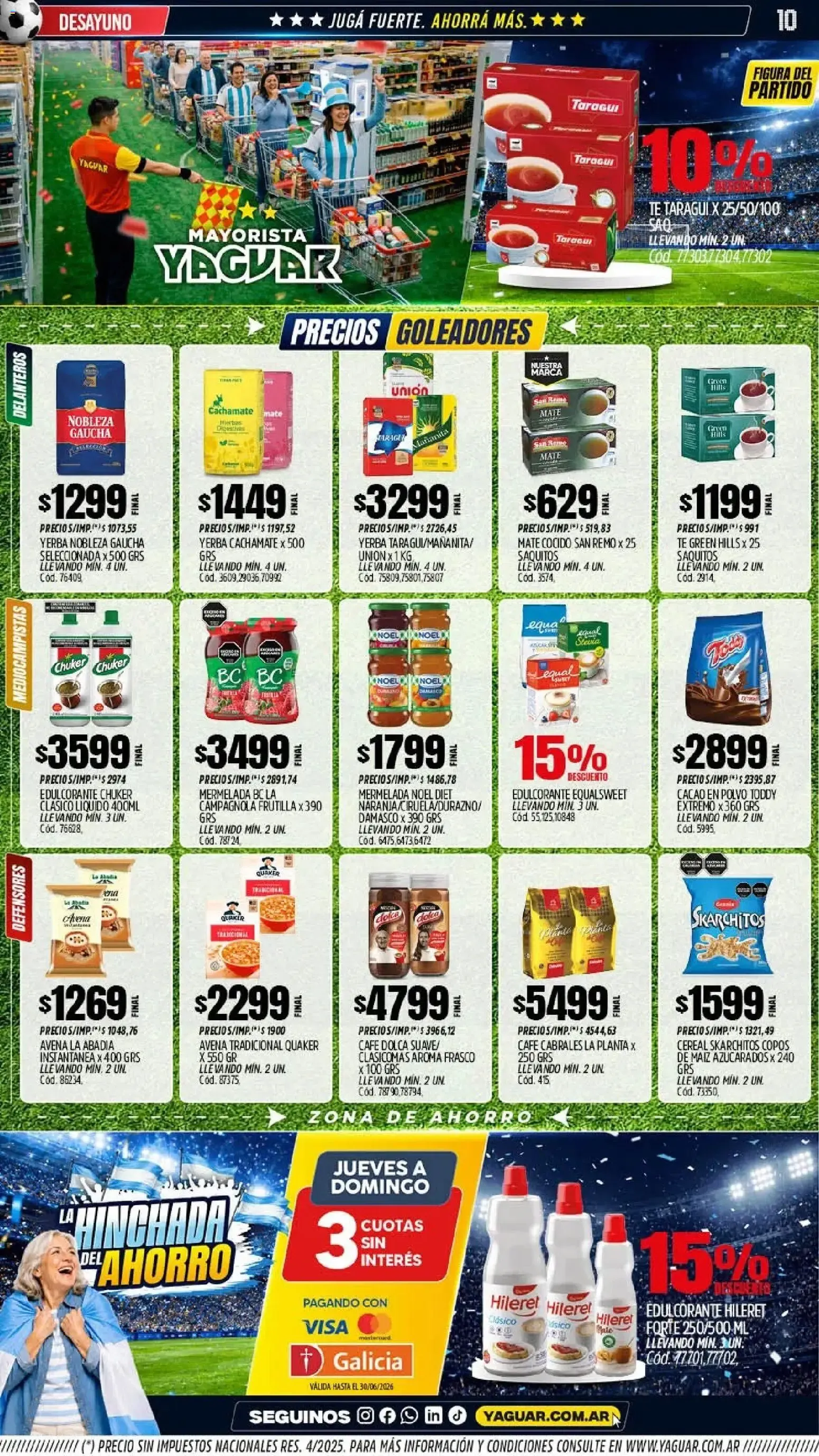 Ofertas de Mayorista Yaguar - La Hinchada del Ahorro 15 de junio al 21 de junio 2026 - Página 9 del catálogo
