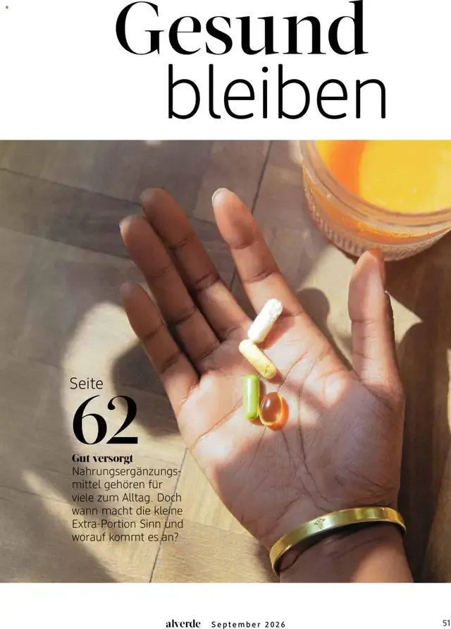 dm Magazin alverde von 1. September bis 30. September 2026 - Prospekt seite 51