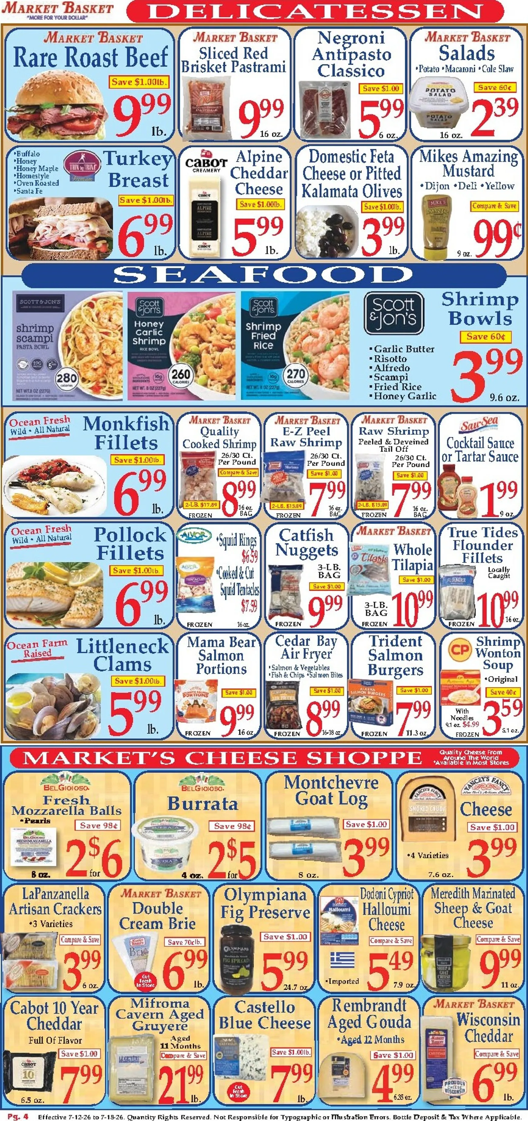 Weekly ad Current Market Basket leaflet valid from Sunday 07/12/2026 to Saturday 07/18/2026 from July 12 to July 18 2026 - Page 4