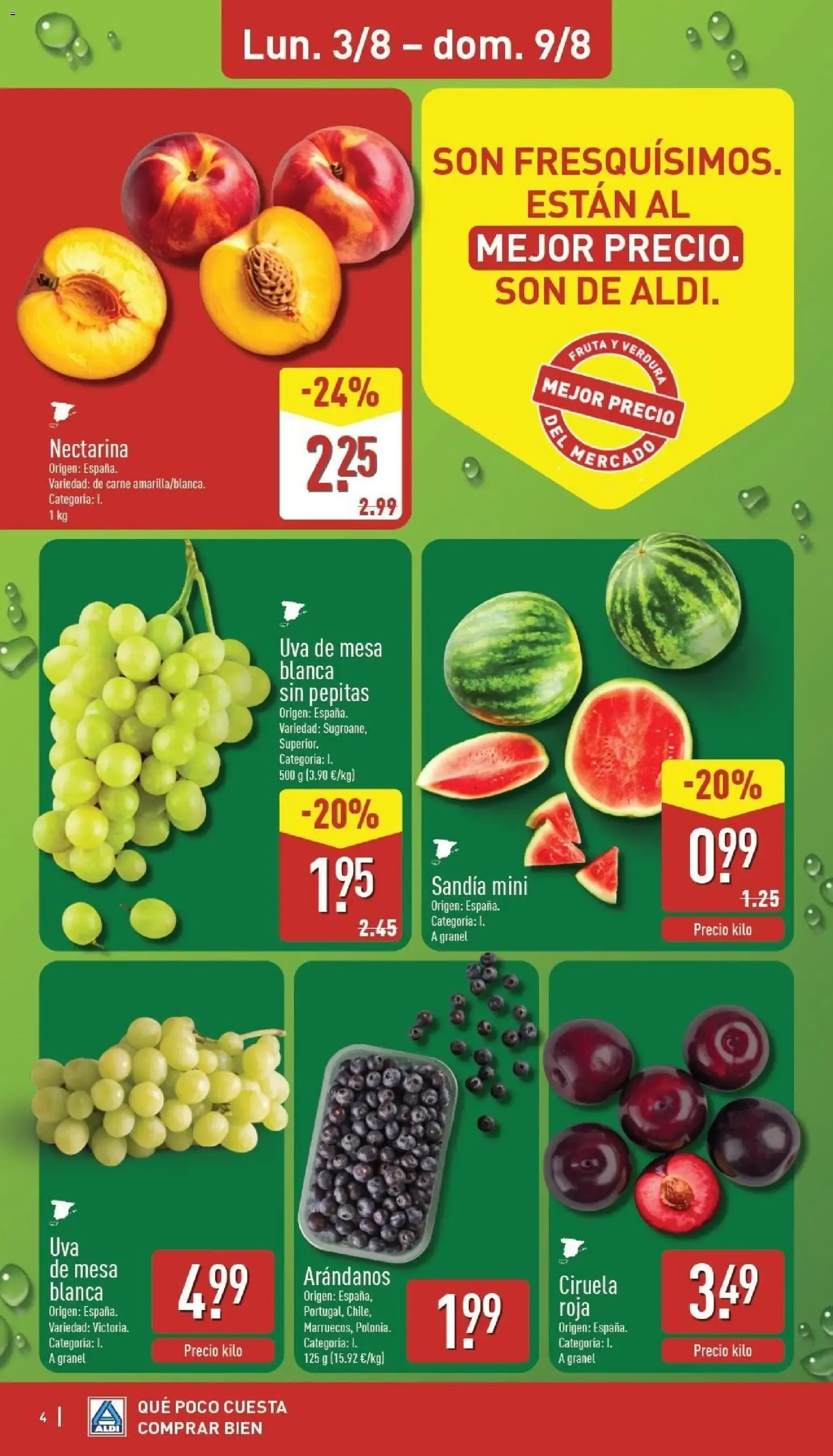 Catálogo de Aldi: Frescura a precios para tirarse a la piscina 3 de agosto al 9 de agosto 2026 - Página 4
