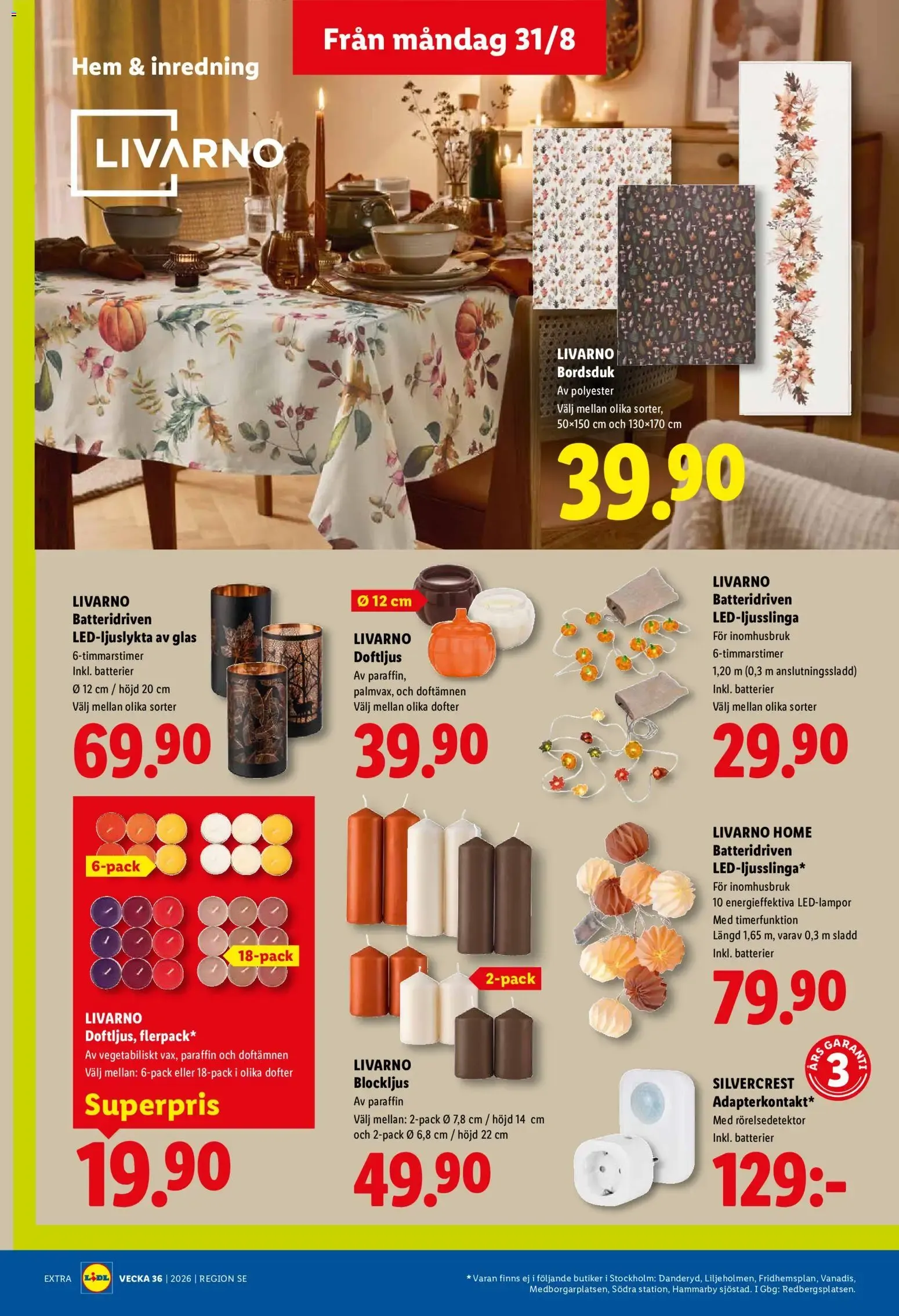 Lidl: Kvalitet till röda priser. Det lönar sig. från 31 augusti till 6 september 2026 - Reklamblad sidor 19
