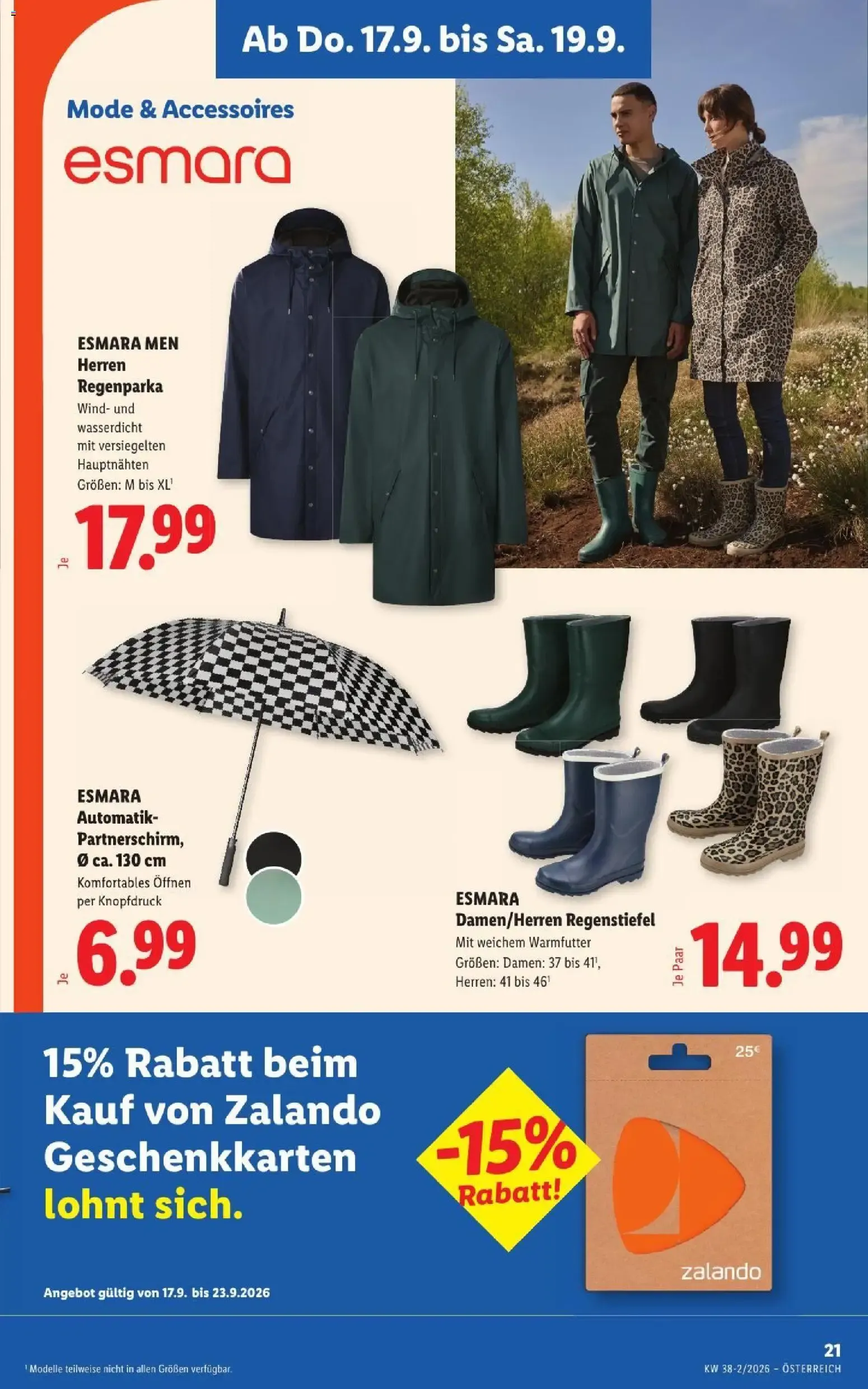 Lidl - Flugblatt ab 17.09.2026 - Angebote ab donnerstag von 17. September bis 19. September 2026 - Flugblätt seite  25