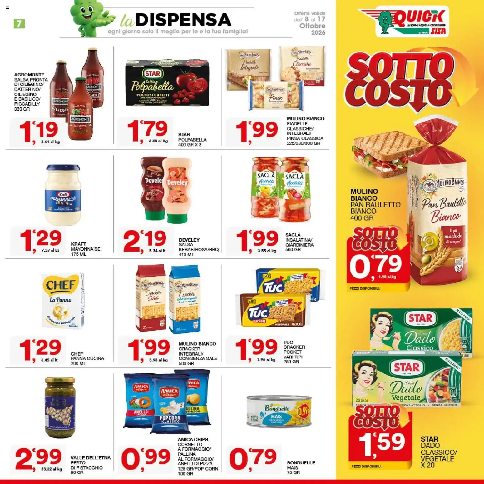 Nuovo SISA volantino Quick dal 08/10/2026 > offerte anteprima 🛍️ da 8 ottobre a 17 ottobre di 2026 - Pagina del volantino 7