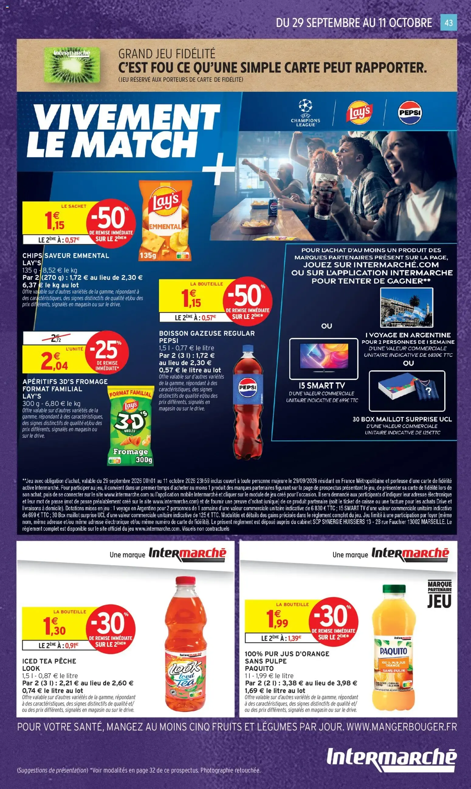 Intermarché - Anniversaire: 100% remboursés en bons d'achat du 29 septembre au 11 octobre 2026 - Catalogue page 35