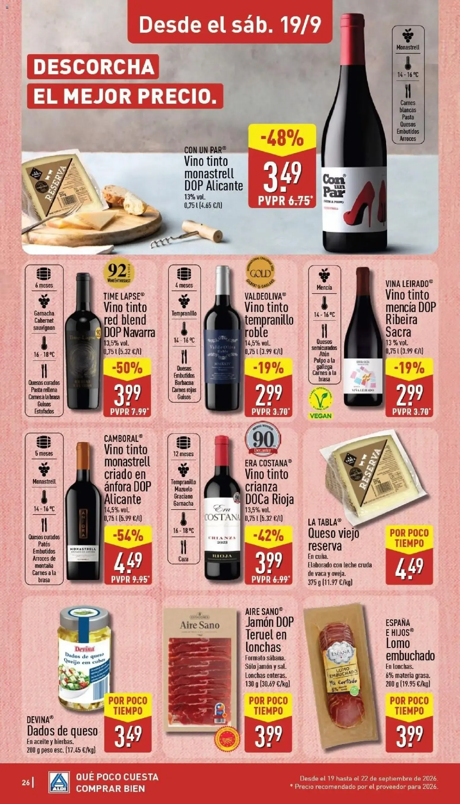 Catálogo de Aldi: Qué poco cuesta comprar bien 14 de septiembre al 20 de septiembre 2026 - Página 26