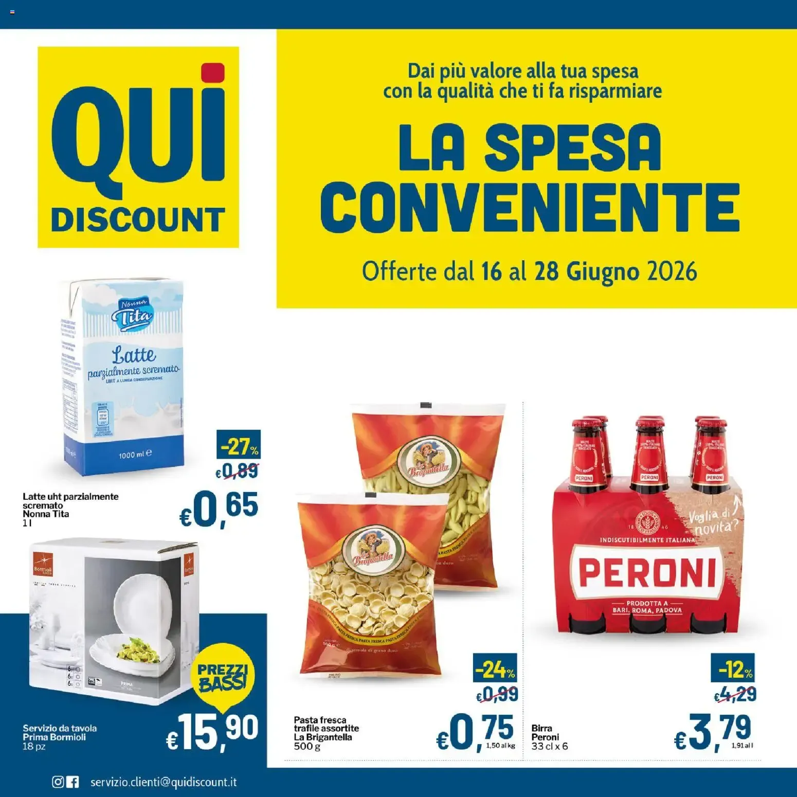 Qui Discount volantino dal 16/06/2026 - online Offerte