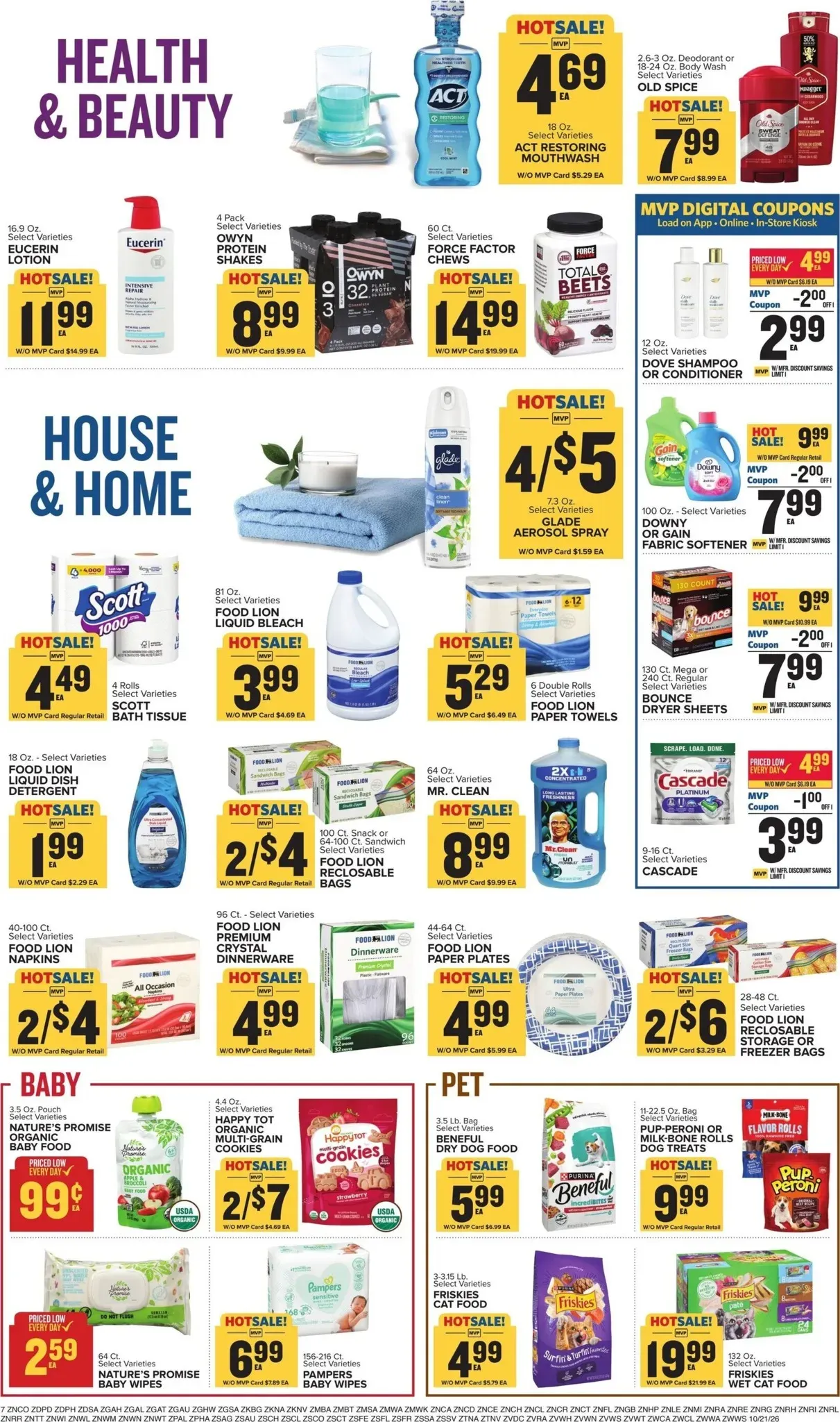 Weekly promotion Current Food Lion leaflet valid from Wednesday 10/21/2026 to Tuesday 10/27/2026 spanning from October 21 to October 27 2026 - Page 14 for Catalogue 365