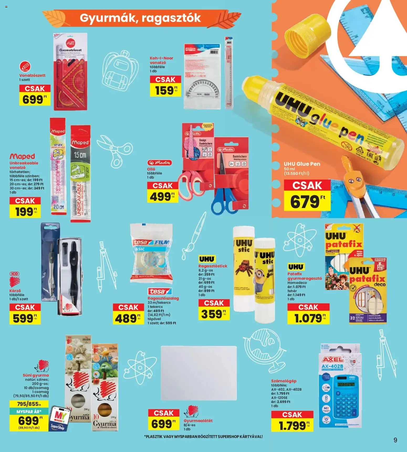 Katalógus Interspar Iskola katalógus - 2026.07.30. -tól/töl > akció, lapozható szórólap 🛍️ július 30.-tól augusztus 12.-ig 2026. - Oldal 9