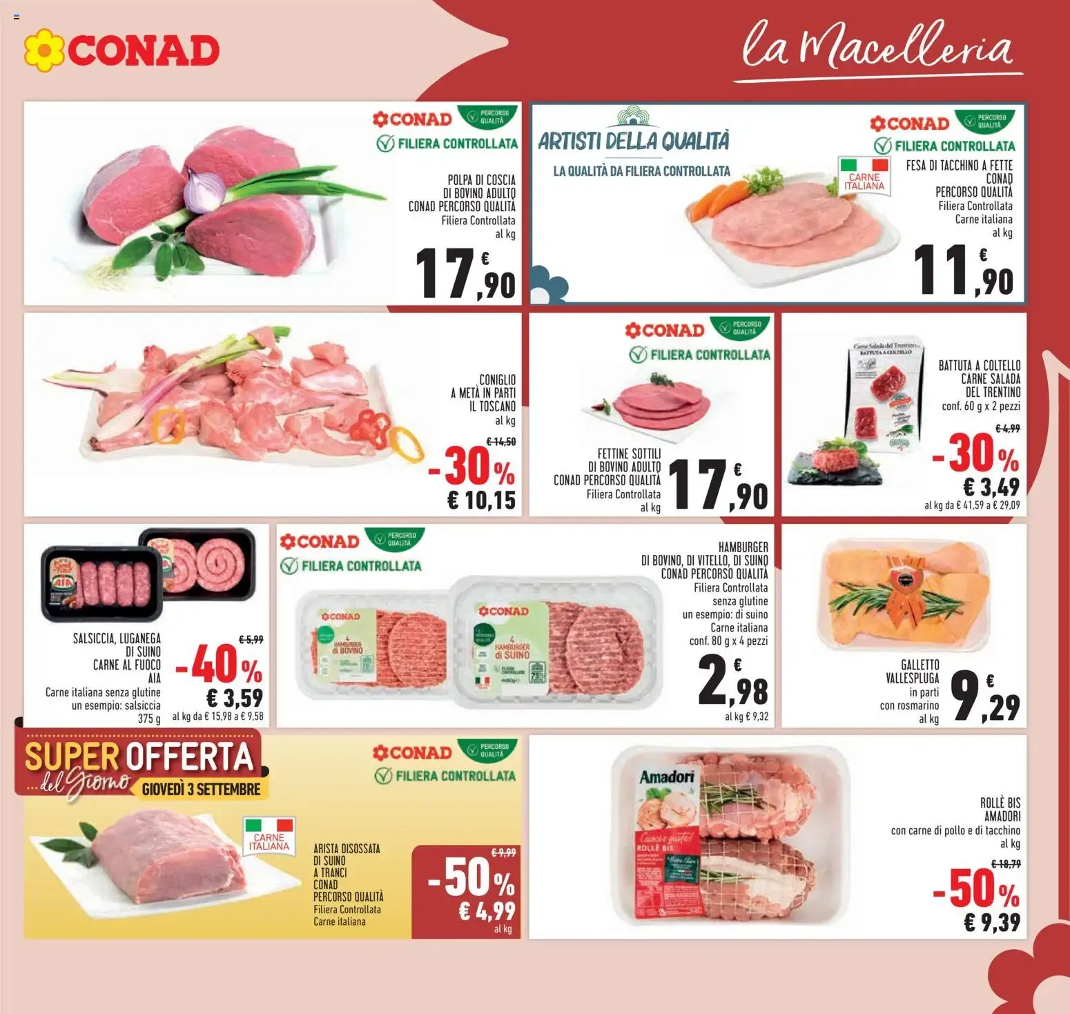 Conad Taglio Netto da 26 agosto a 8 settembre di 2026 - Pagina del volantino 3