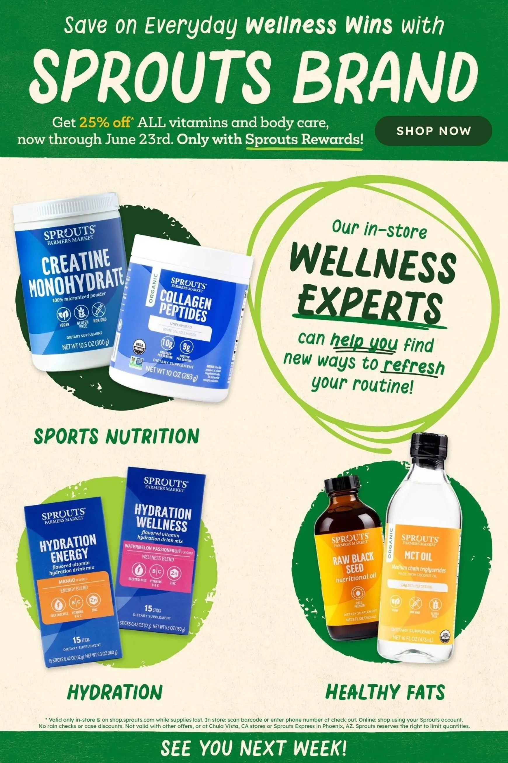 Weekly promotion Sprouts Farmers Market: All Vitamins & Body Care Sale spanning from June 17 to June 23 2024 - Page 13 for Catalogue 365