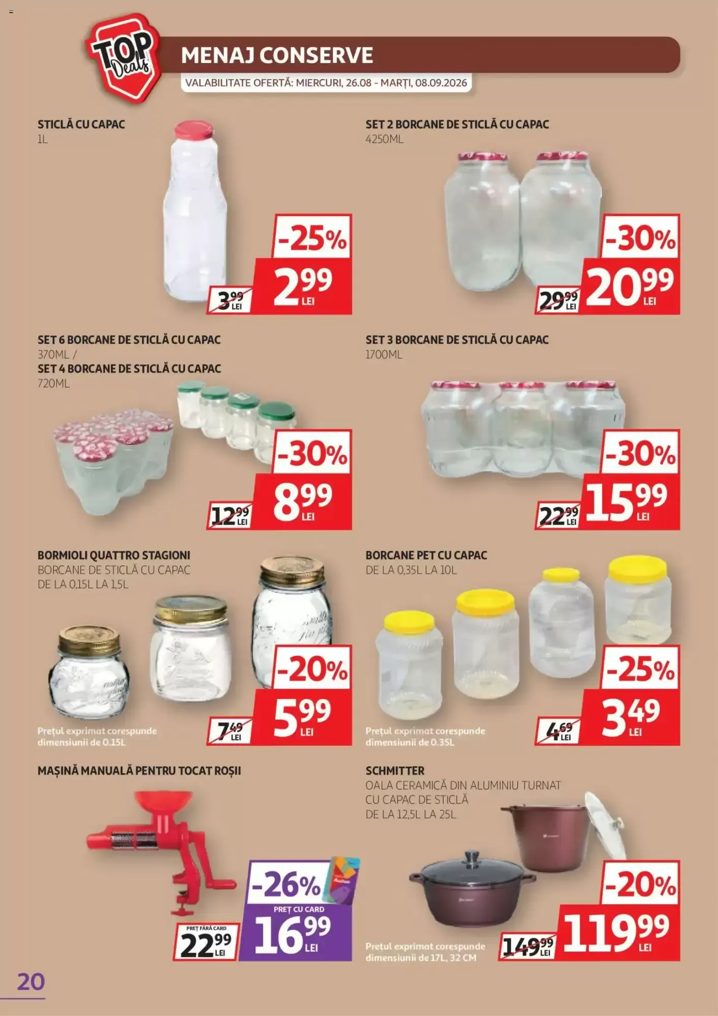Catalog Catalog Auchan de la 26 august până la 8 septembrie 2026 - Revista Pagina 20