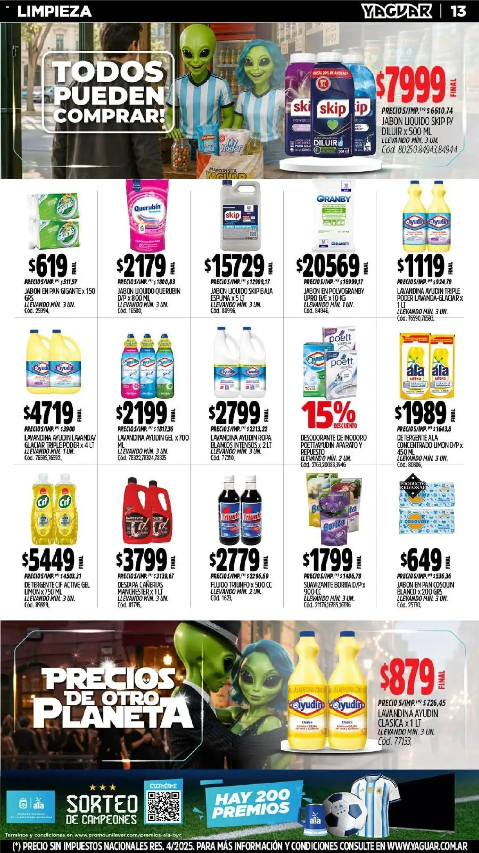 Ofertas de Mayorista Yaguar - Precios de Otro Planeta 13 de julio al 19 de julio 2026 - Página 14 del catálogo